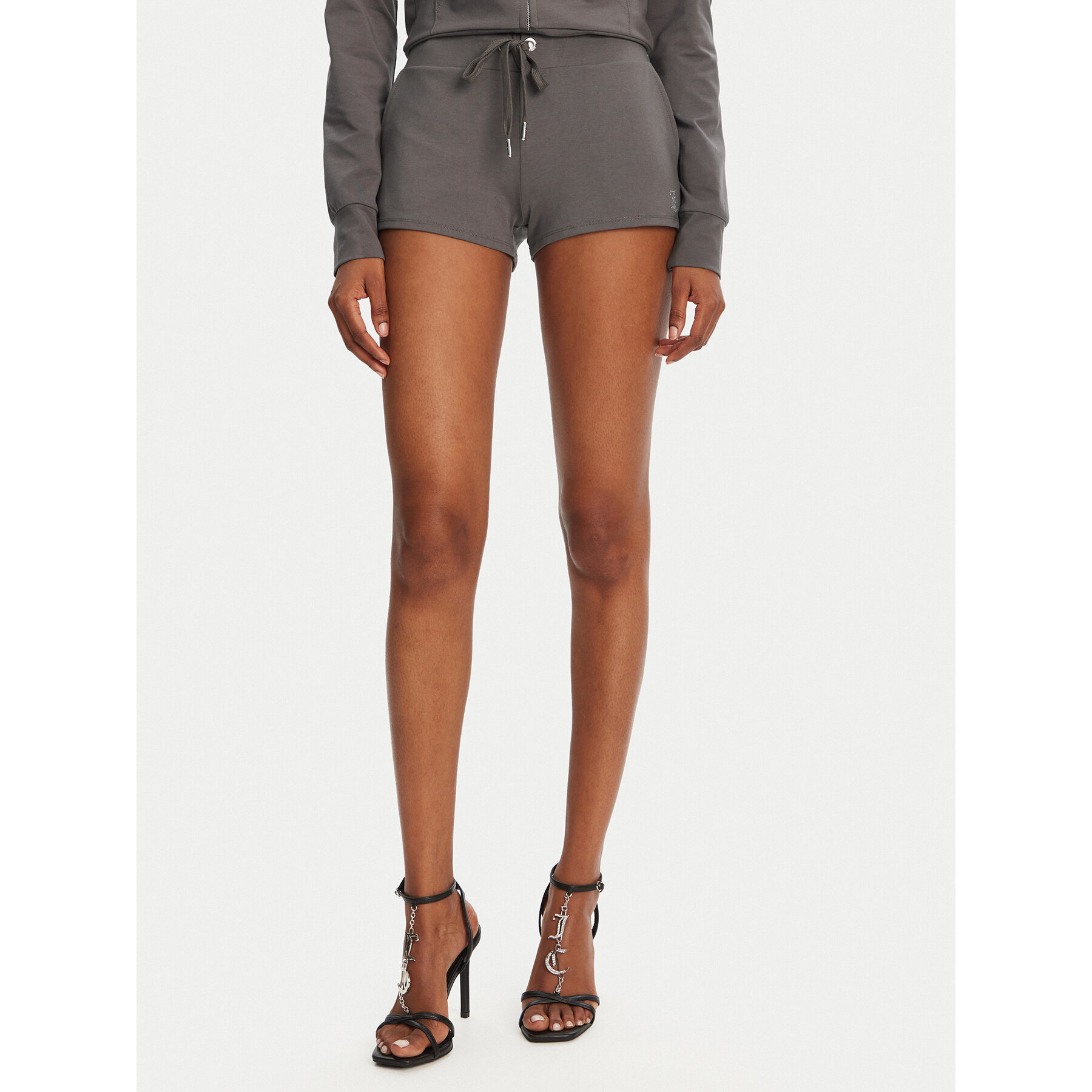 Juicy Couture Sportske kratke hlače JCWHS125312 Siva Loose Fit