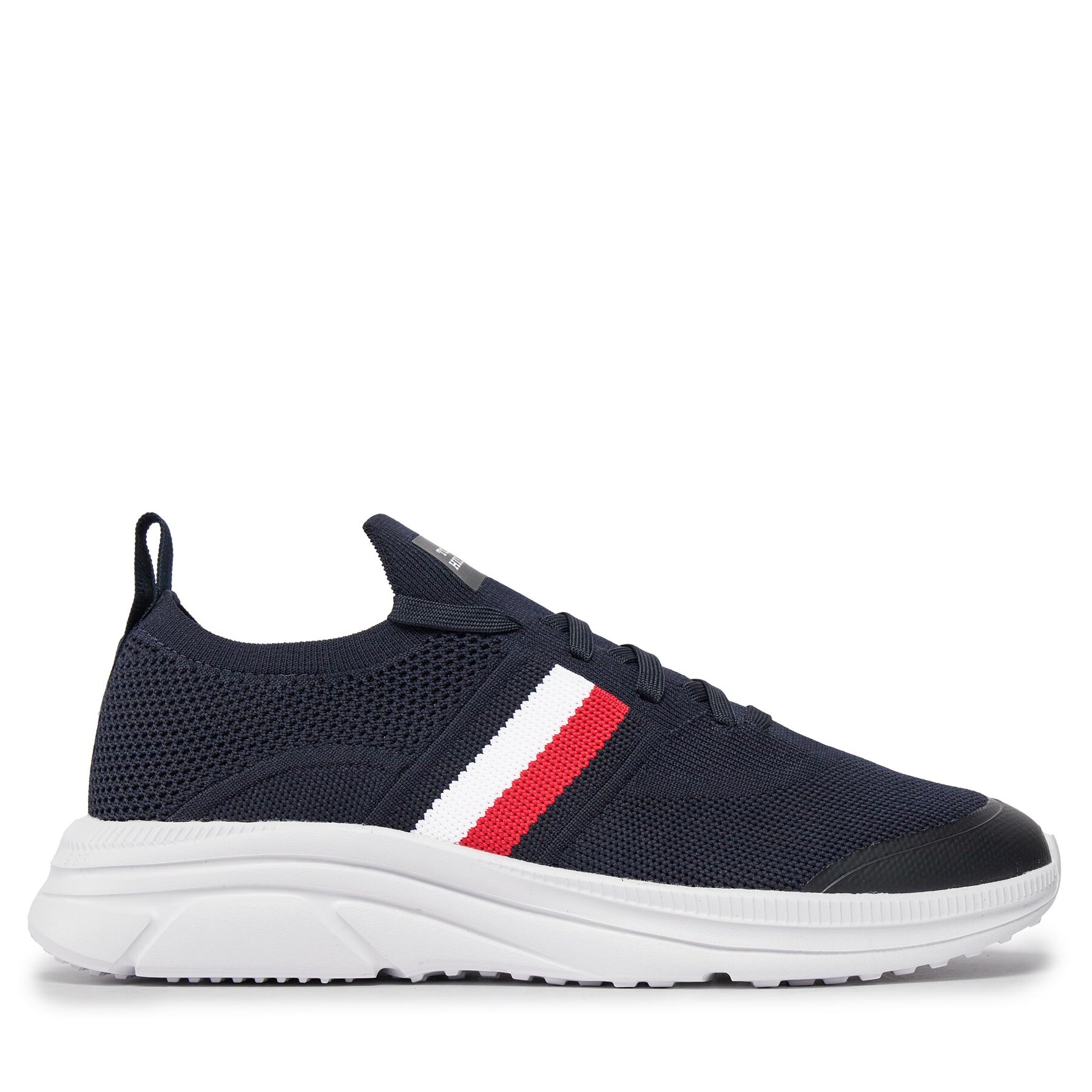 Męskie Sneakersy Tommy Hilfiger, Rozmiar 41 Granatowy Modern Runner Knit Stripes Ess FM0FM04798
