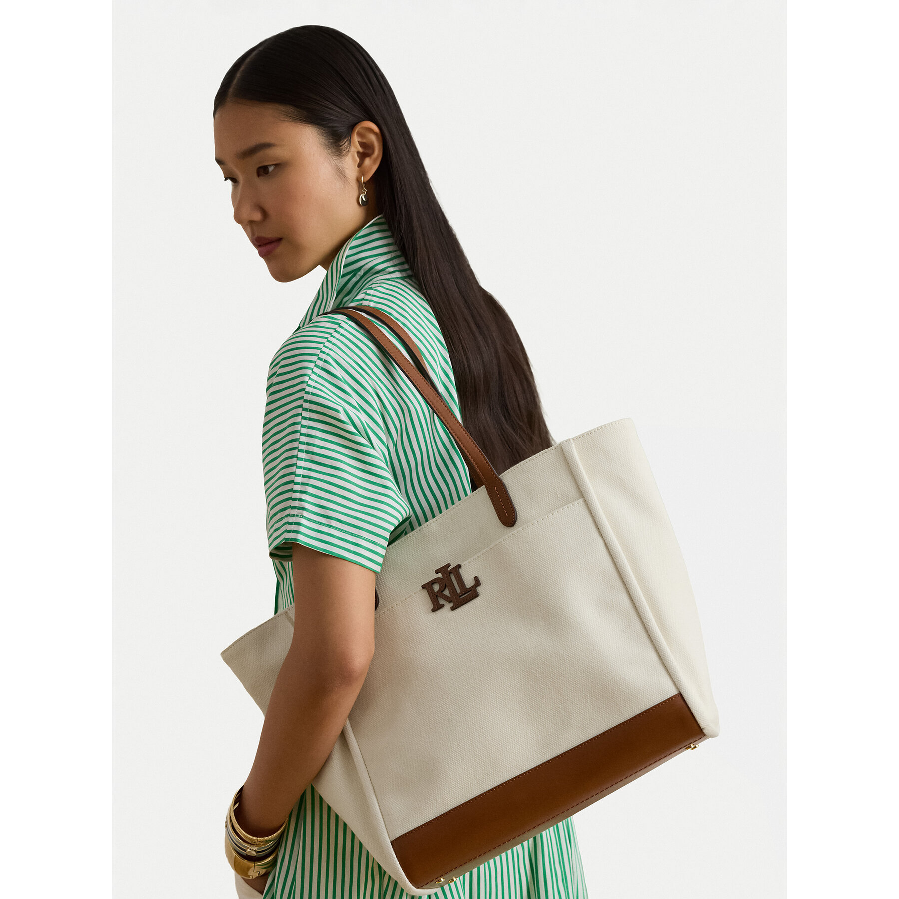 Geantă LAUREN RALPH LAUREN 431982234003 Écru