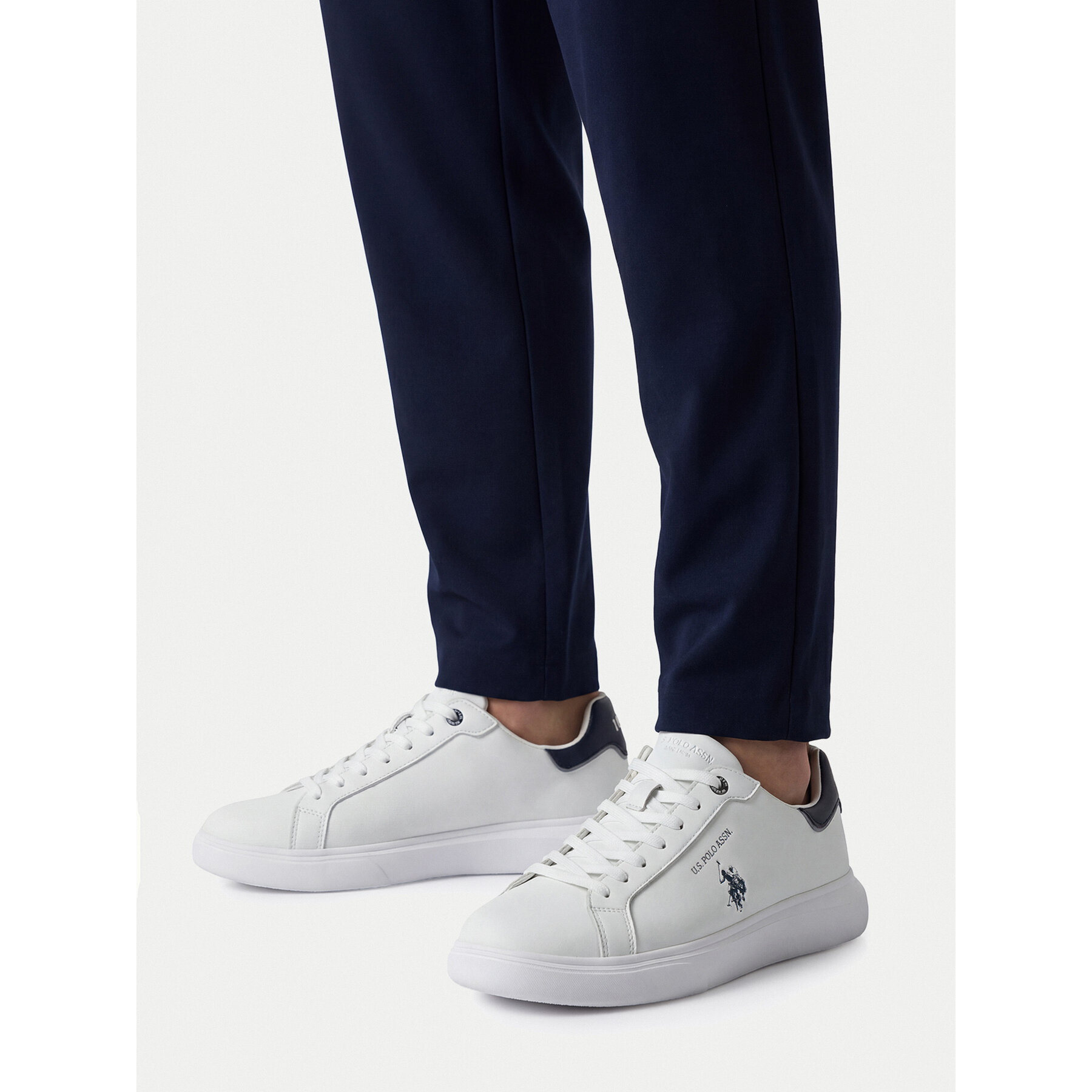 Sneakersy U.S. Polo Assn. EO-AUSTIN001M/6L1 Biela