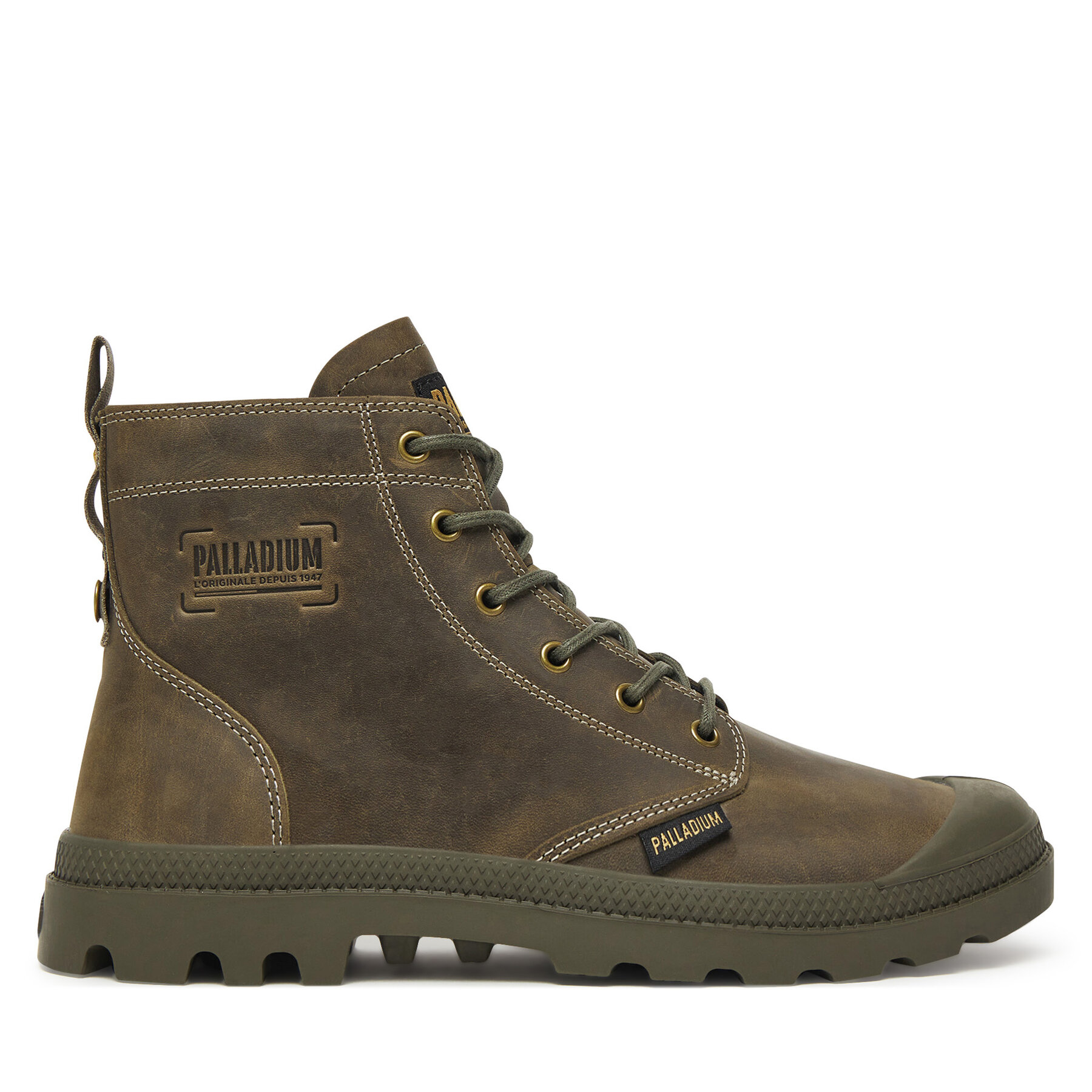 Outdoorová obuv Palladium Pampa Zip Lth Legacy 79502-308-M Zelená