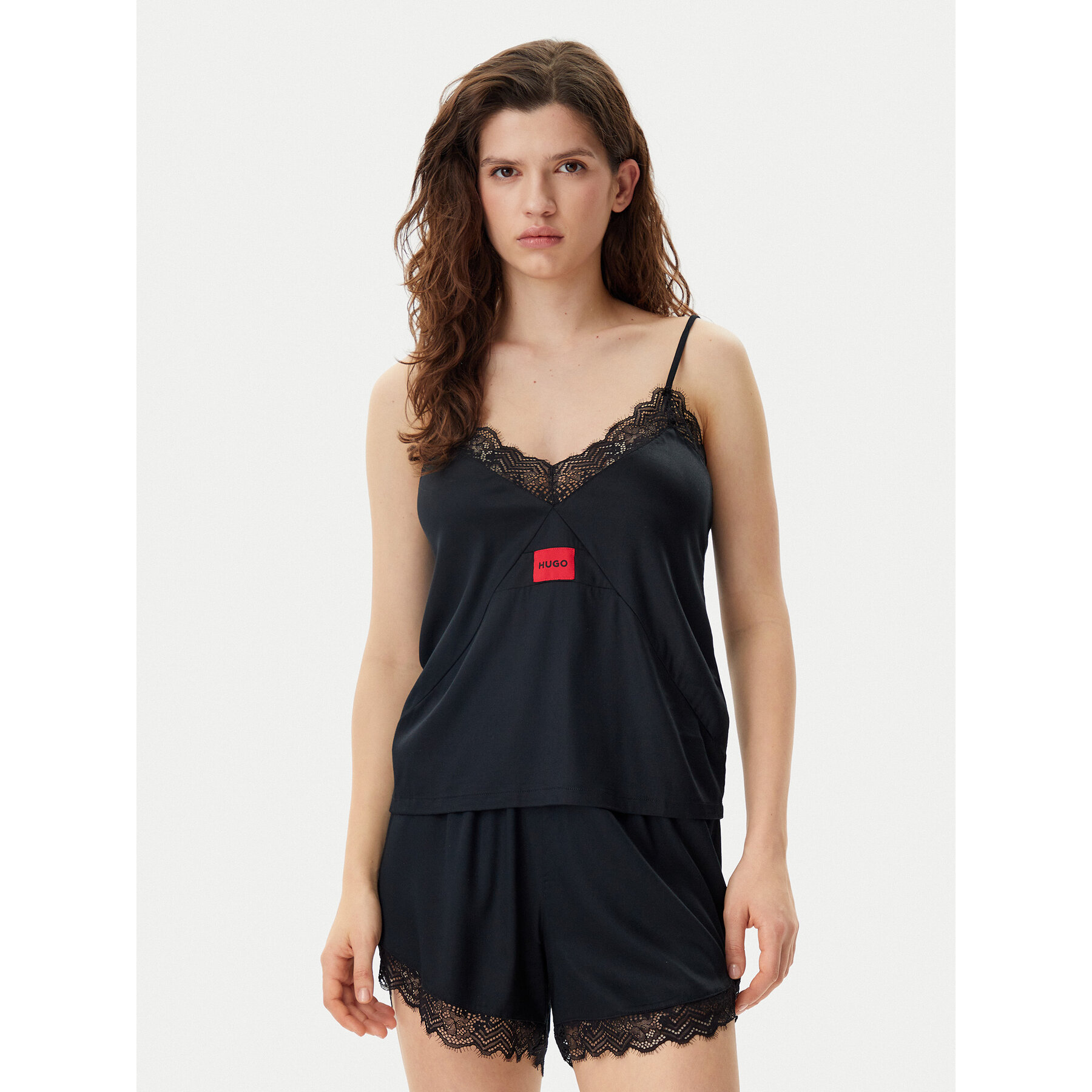 HUGO Μπλούζα πιτζάμας Red Label 50531653 Μαύρο Regular Fit