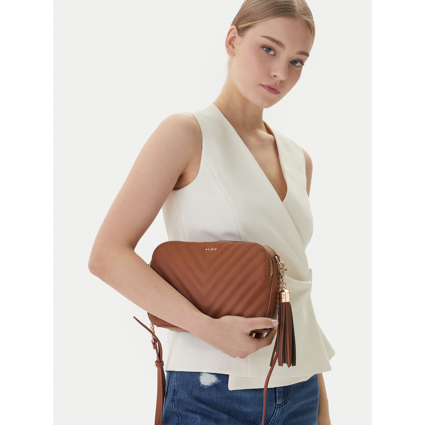 Дамска чанта Aldo Talaedar 13863256 Кафяв