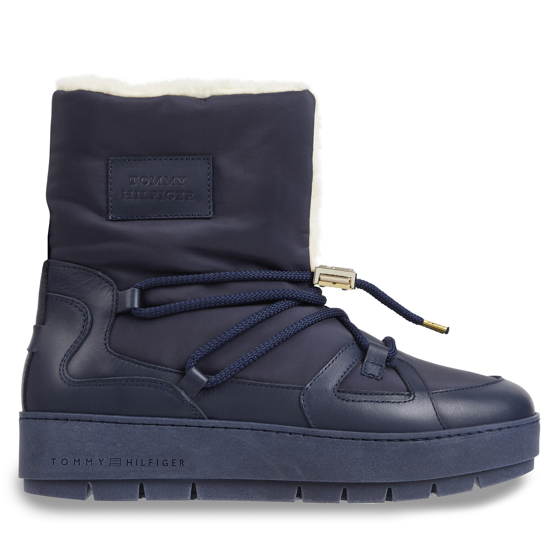 Tommy Hilfiger Μπότες Χιονιού Tommy Hilfiger Tommy Essential Snowboot FW0FW07504 Μπλε