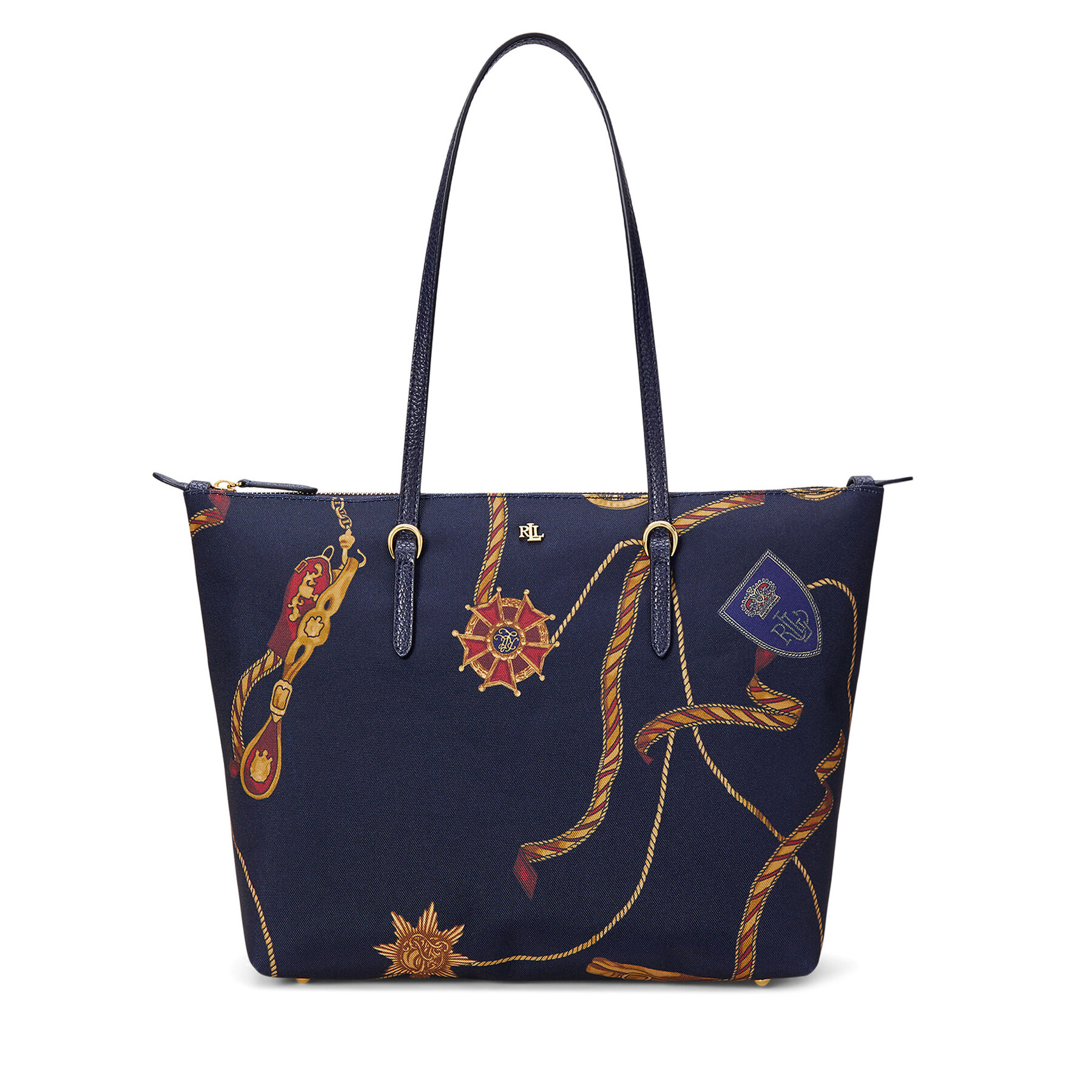 Sac à main LAUREN RALPH LAUREN Medium Keaton Belting Nylon Tote Bag 431916737027 Bleu marine