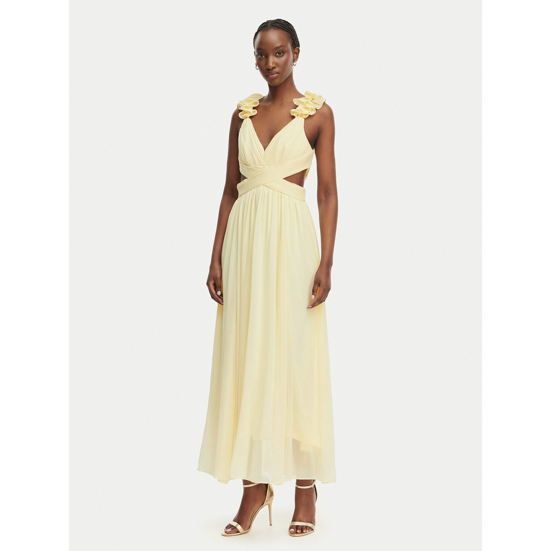 Morgan Abendkleid 251-RISSAL Gelb Regular Fit