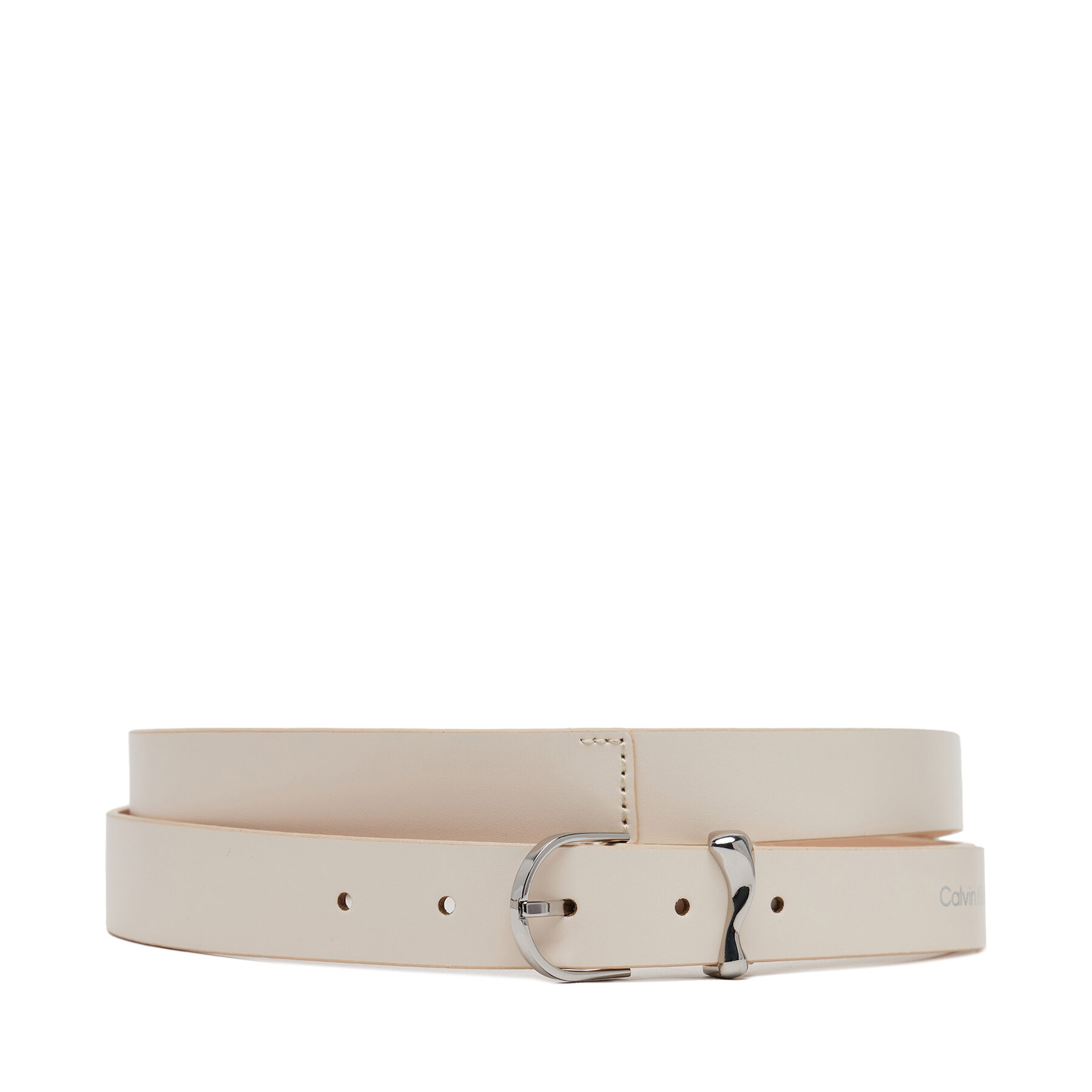 Дамски колан Calvin Klein Ck Must Organic Loop Belt 25Mm K60K613234 Бял