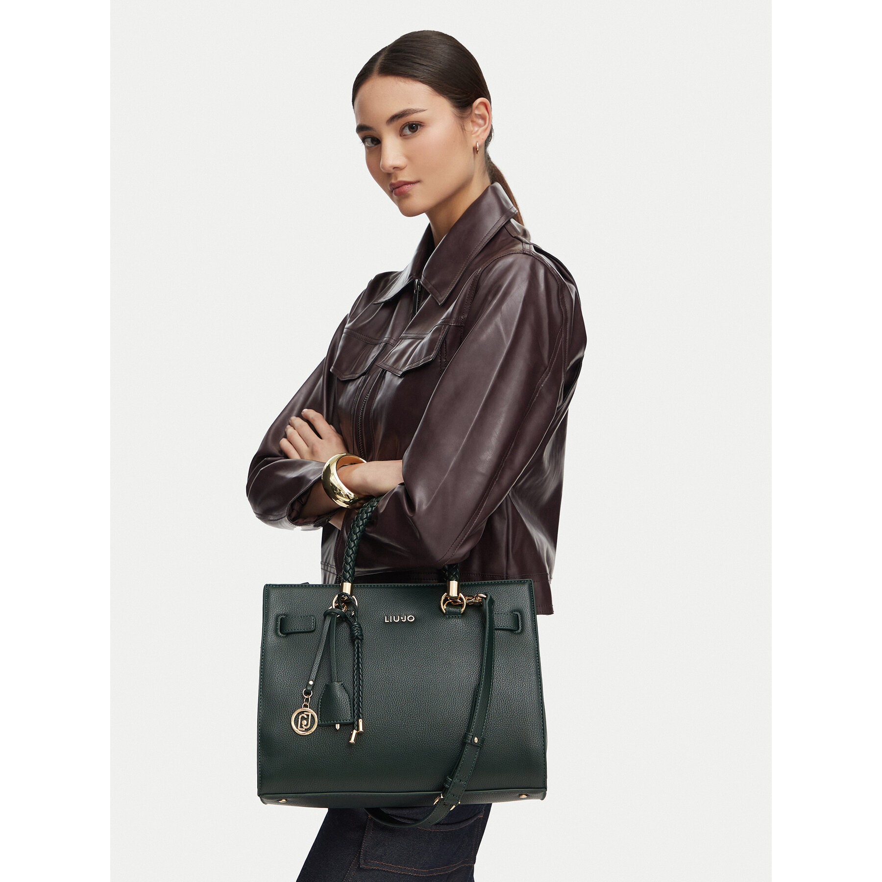 Geantă Liu Jo AF6086 E1019 Verde închis