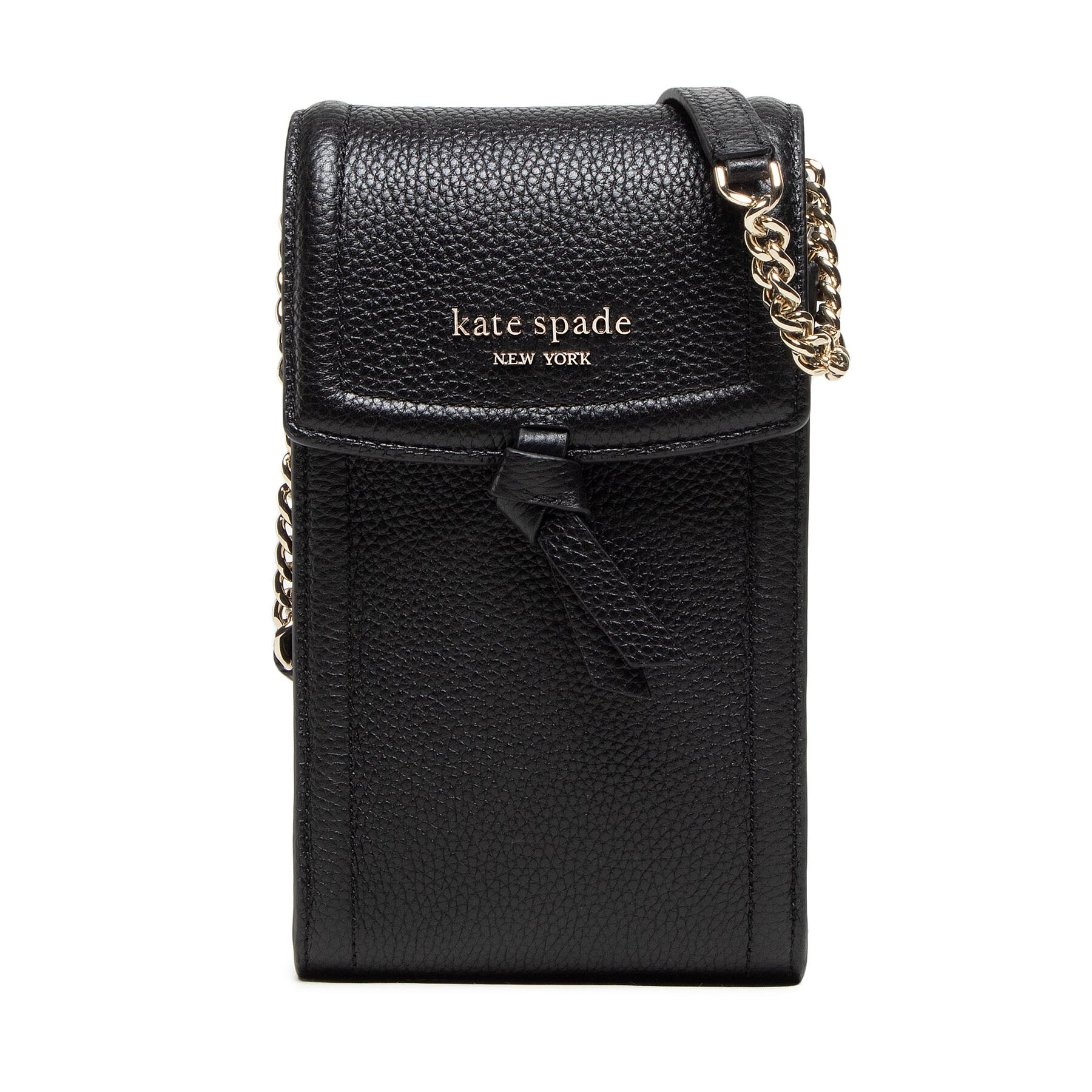 Etui pentru telefon Kate Spade Pebbled Leather Ns Crssbdy K6376 Black 001 001