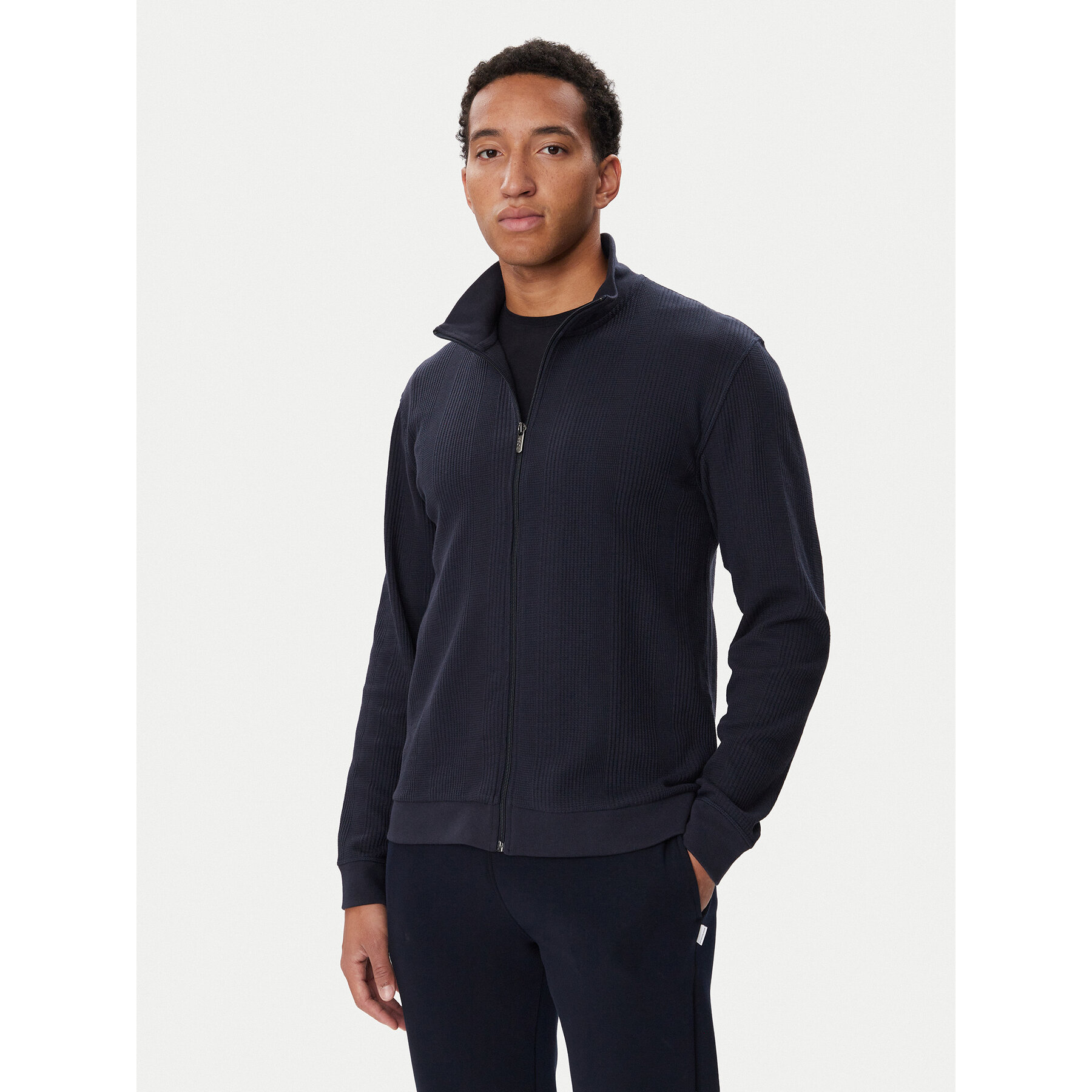 BOSS Sweatshirt Structure 50559332 Dunkelblau Regular Fit