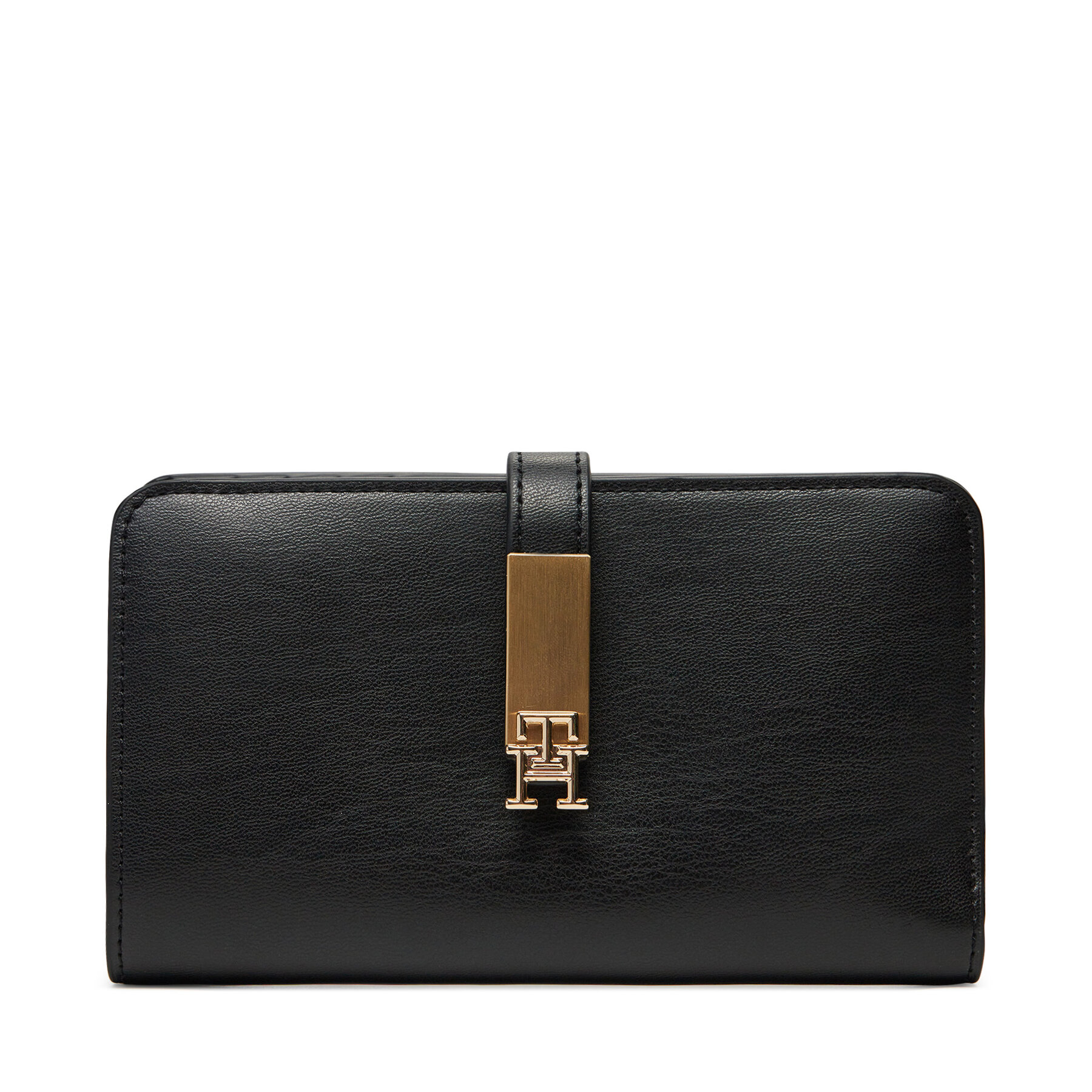 Kis női pénztárca Tommy Hilfiger Th Heritage Med Wallet AW0AW17262 Fekete