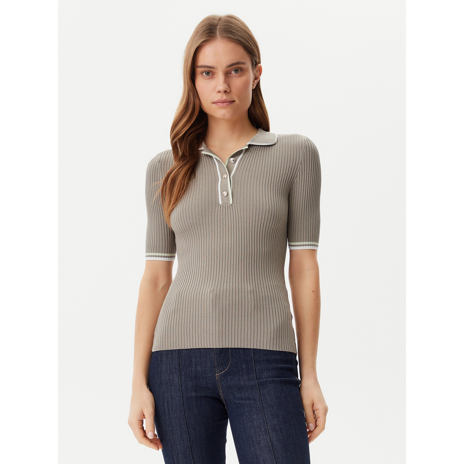 Guess Polo majica W5GR37 Z3L10 Zelena Regular Fit