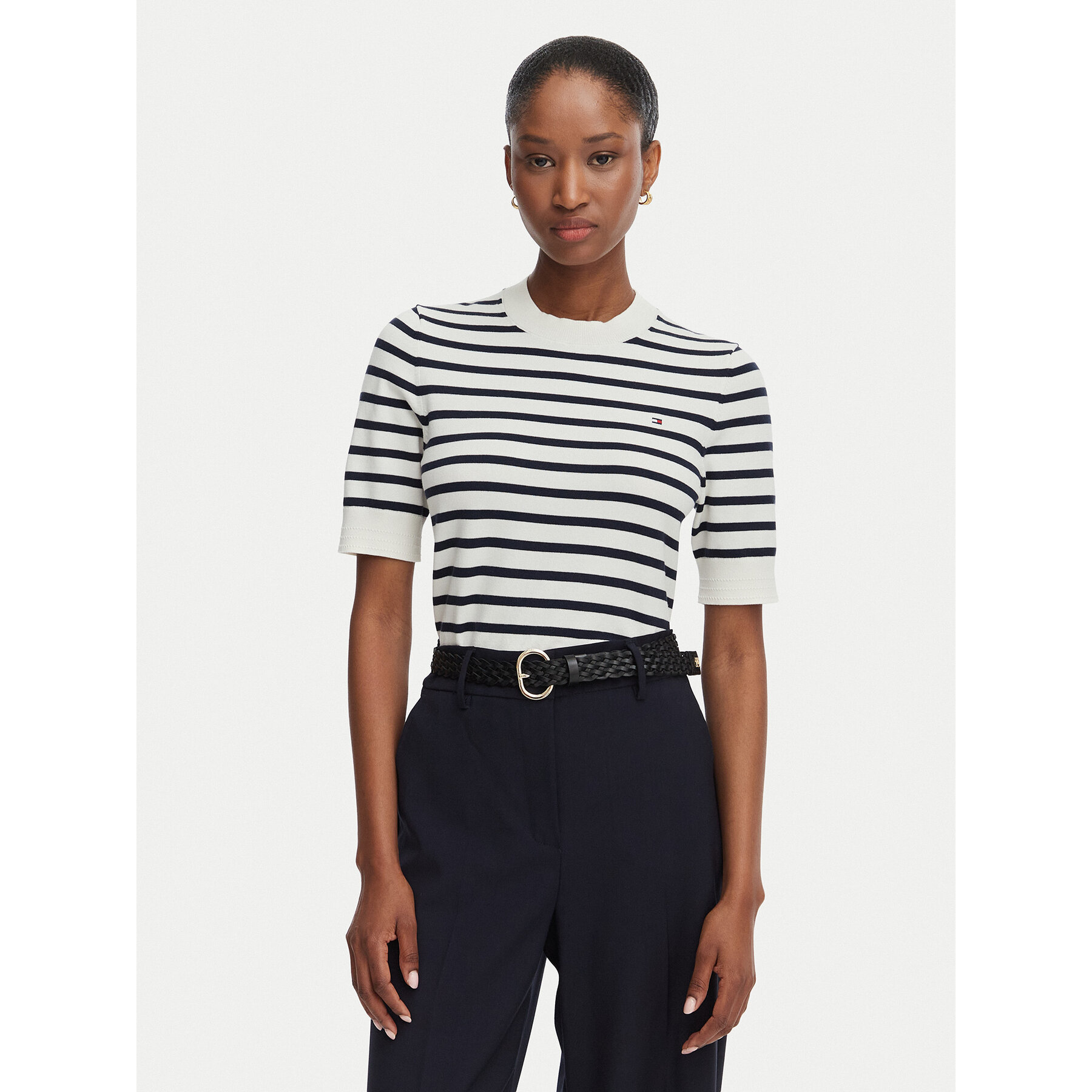 Tommy Hilfiger Džemper WW0WW49705 Krem Regular Fit