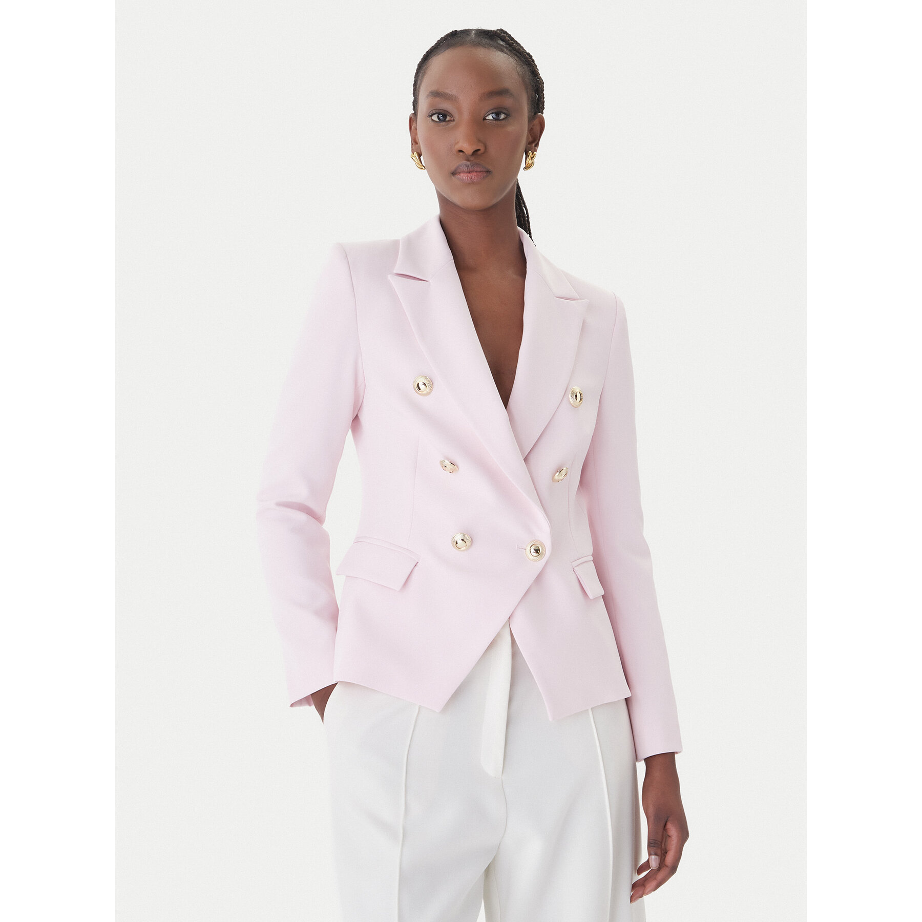 Rinascimento Sakko CFC0128639003 Rosa Regular Fit