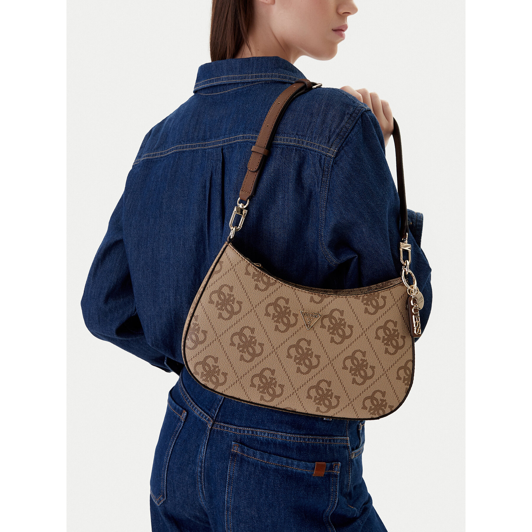 Ročna torba Guess Noelle II HWSO96 72180 Bež