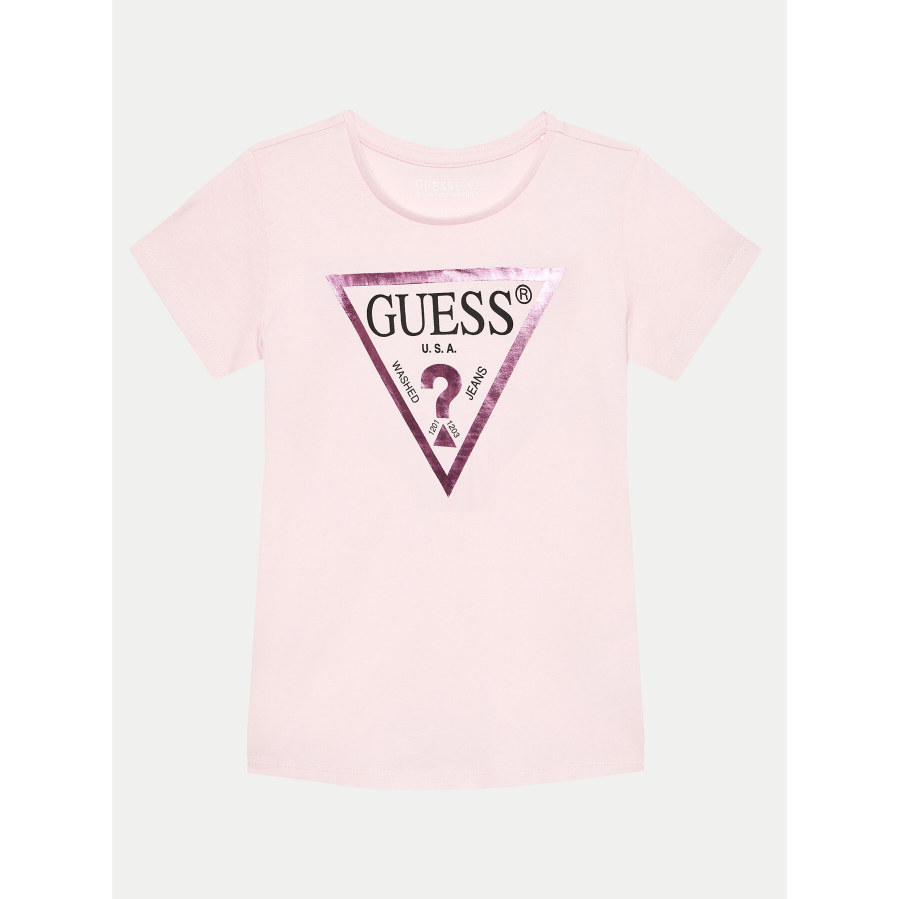 Guess T-Shirt J73I56K 8HM0 Rosa Regular Fit