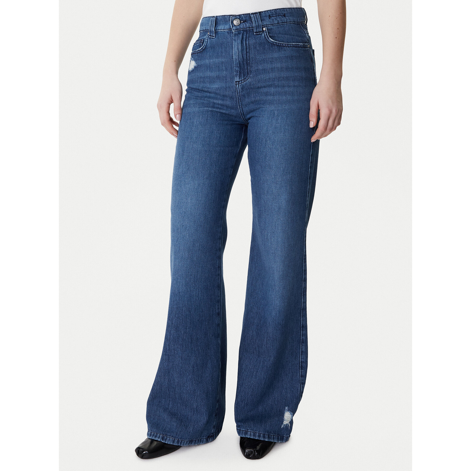 Marella Jeans 2613181014 Blau Wide Leg