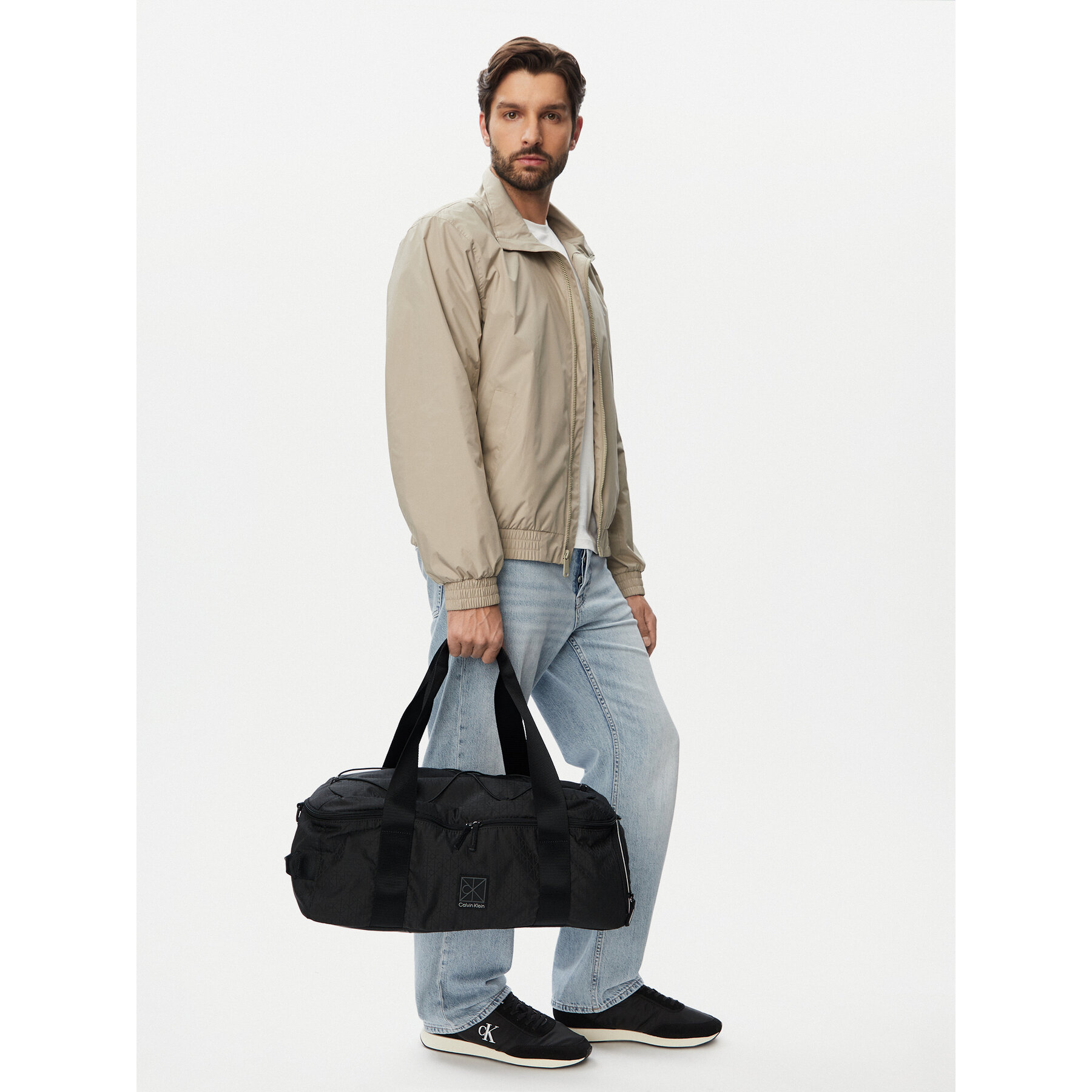 Geantă de voiaj Calvin Klein Utility Emblem Aop LV04D3385G Negru