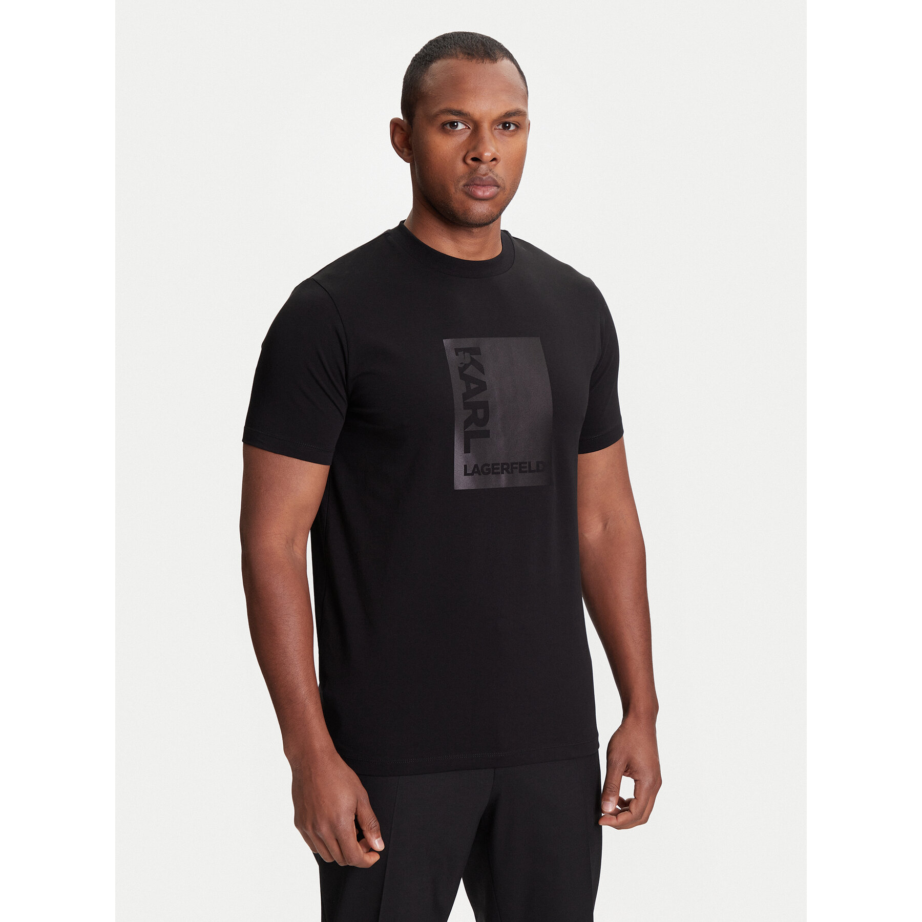 KARL LAGERFELD T-shirt 755038 553235 Nero Regular Fit