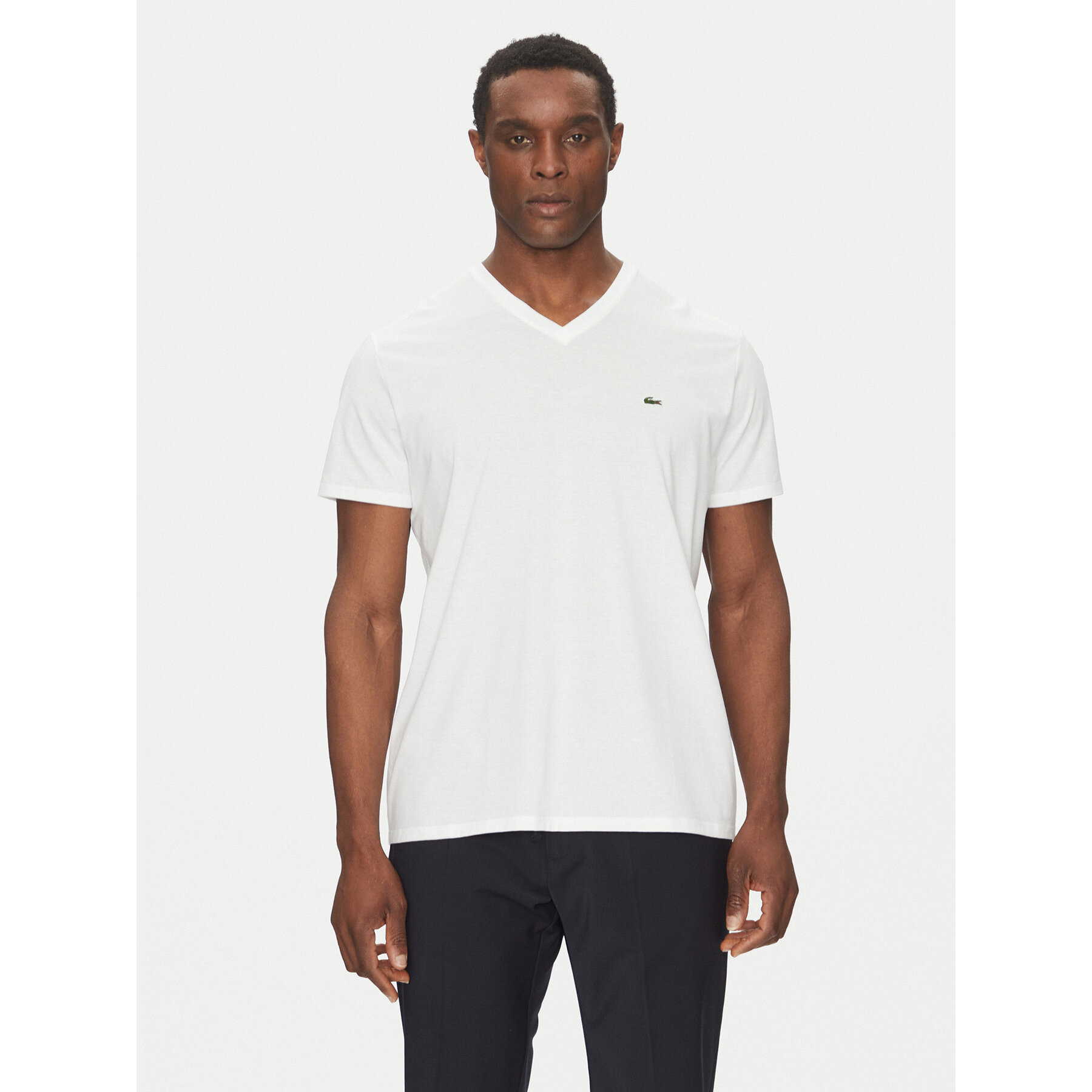 Lacoste T-shirt TH6710 Bijela Regular Fit