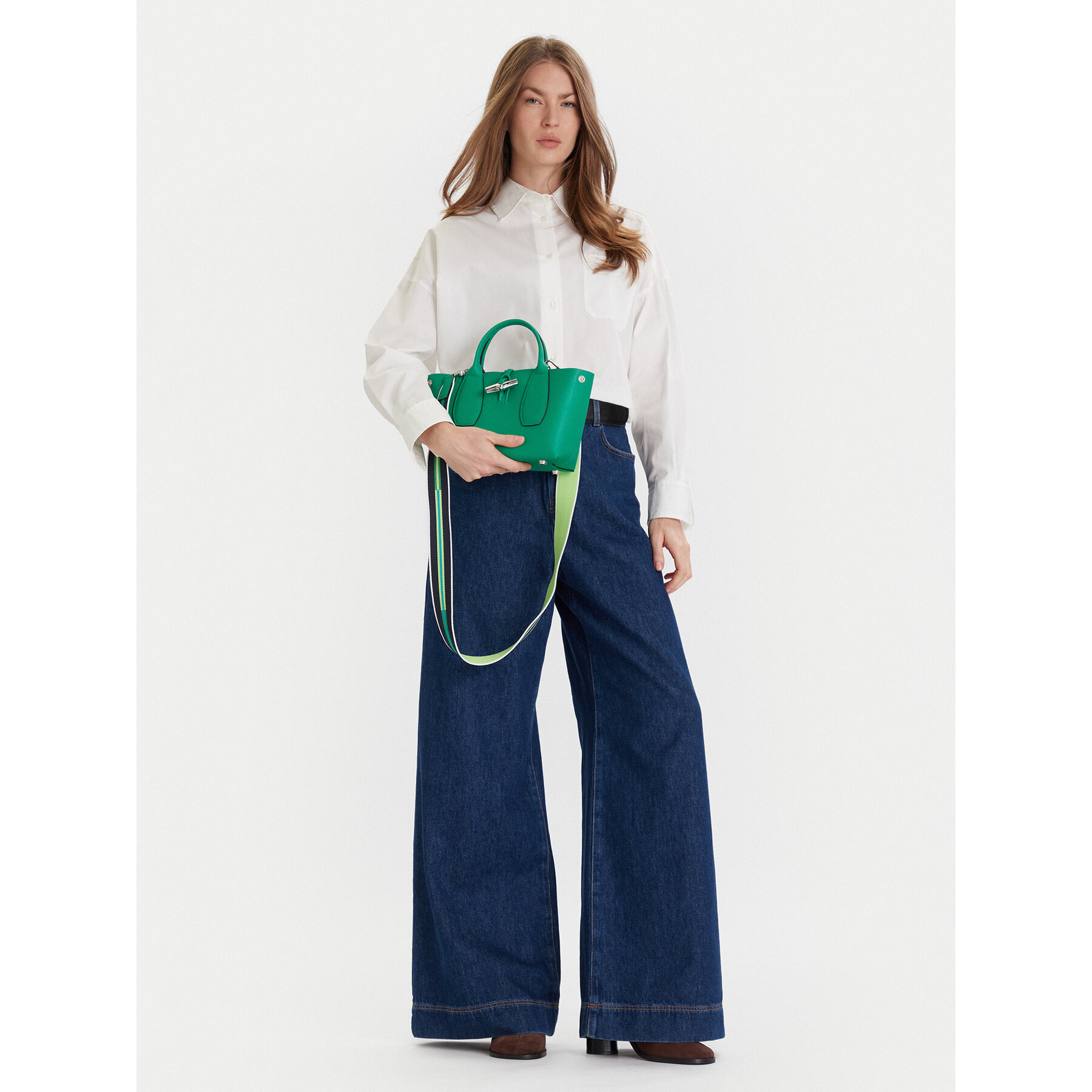 Дамска чанта Longchamp 10095HCN Зелен