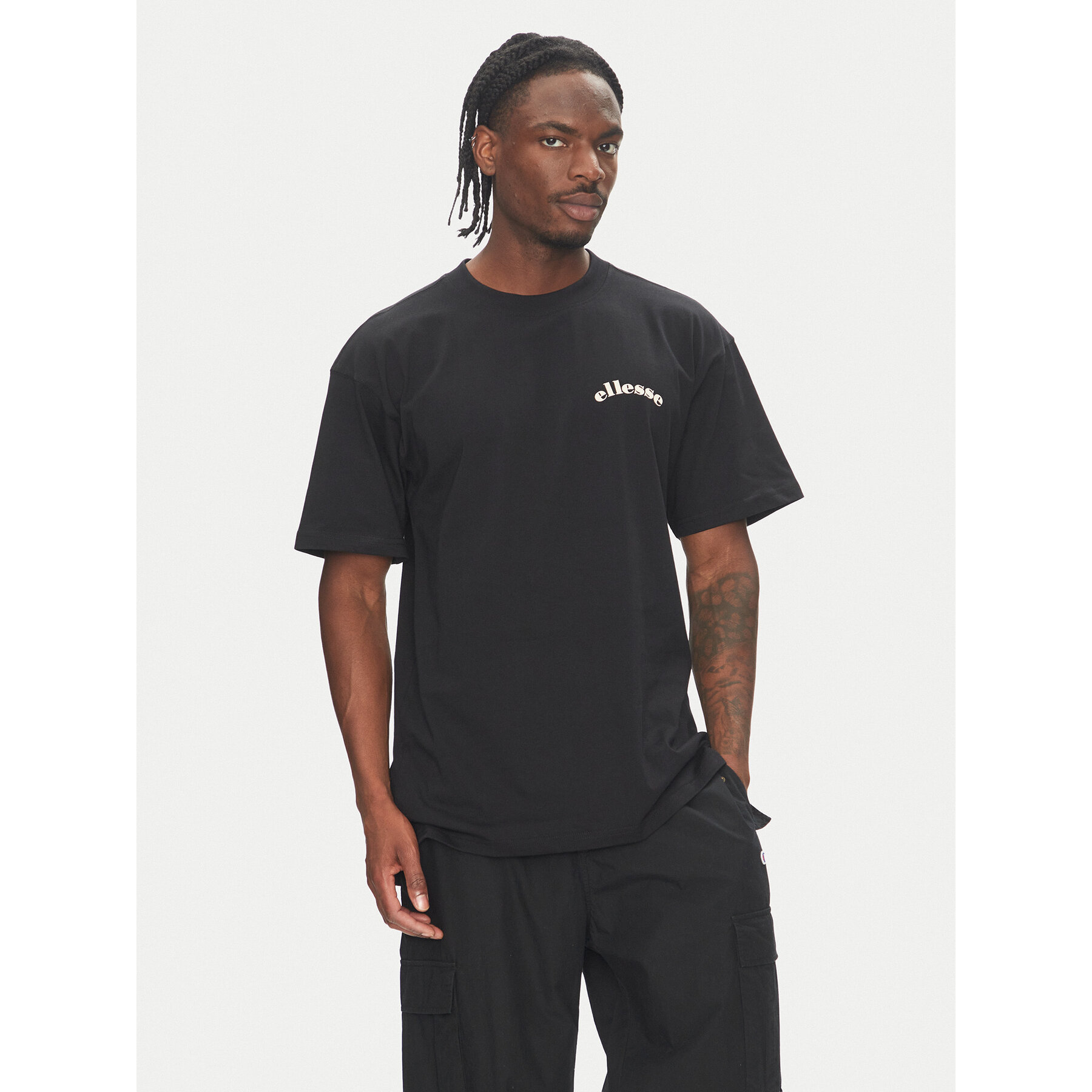 Ellesse T-Shirt Canoci SHZ21847 Μαύρο Loose Fit
