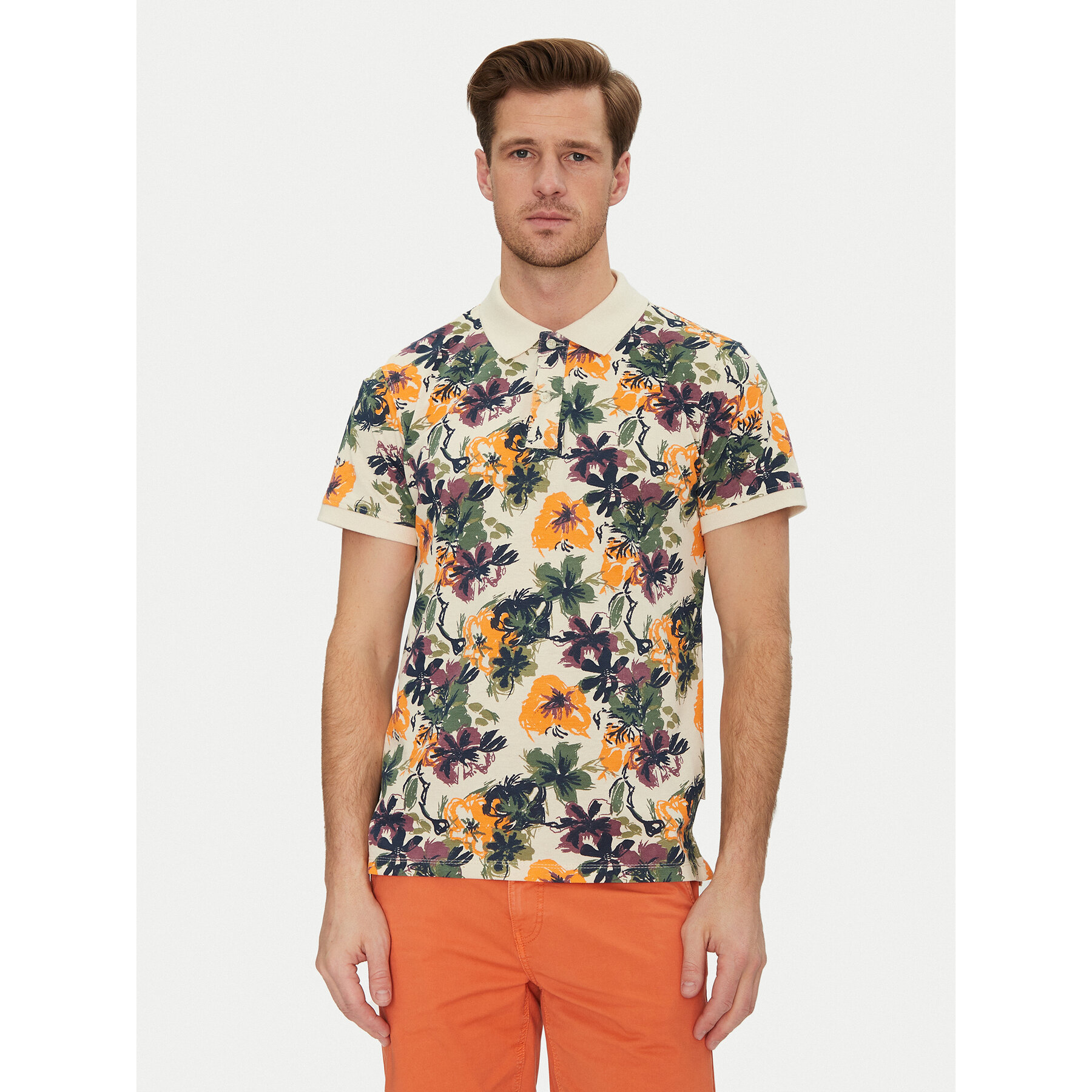 Blend Polo majica 20718253 Bež Regular Fit