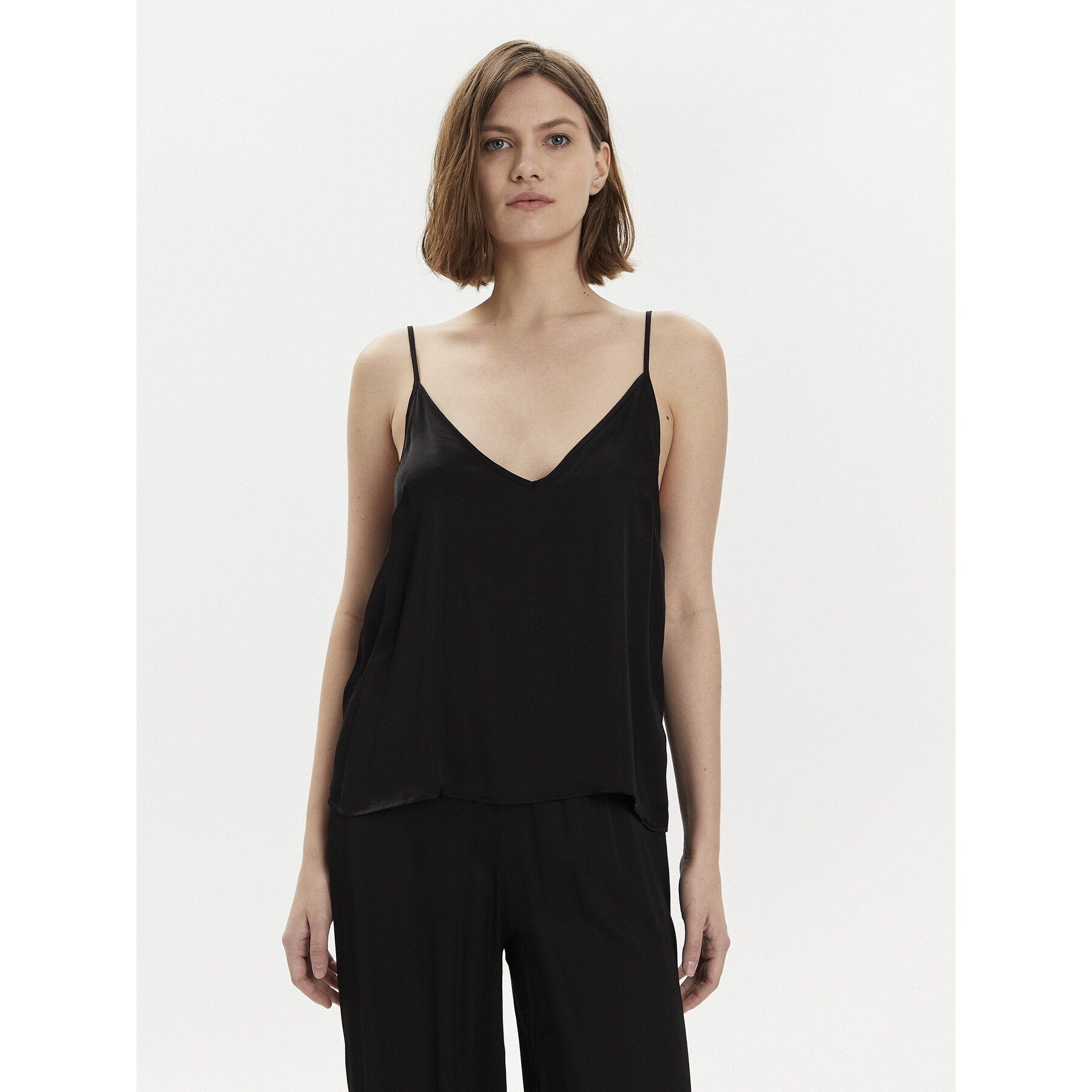 Gaudi Τοπ 411FD45029 Μαύρο Relaxed Fit