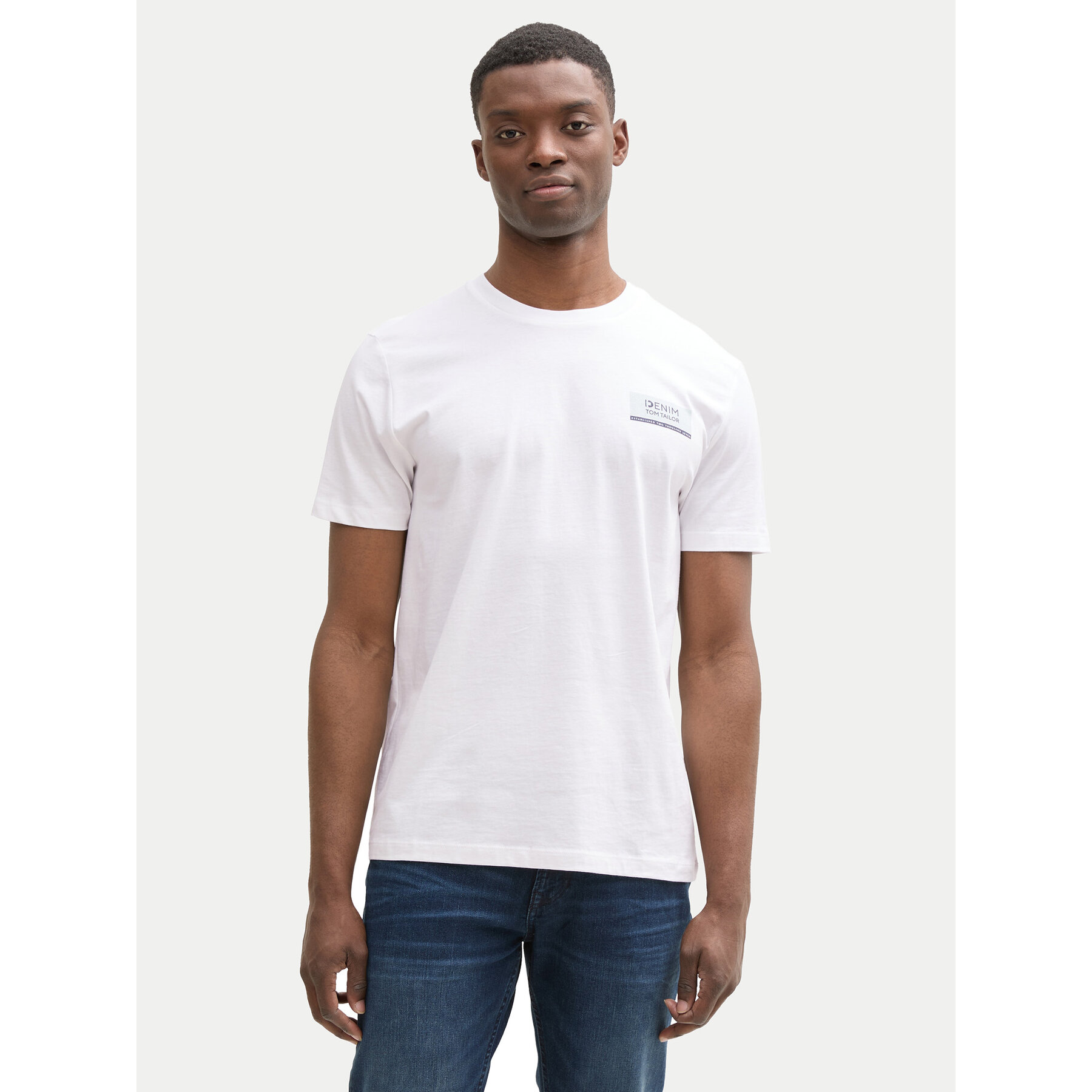 Tom Tailor Denim Tom Tailor Denim T-Shirt 1043491 Λευκό Regular Fit