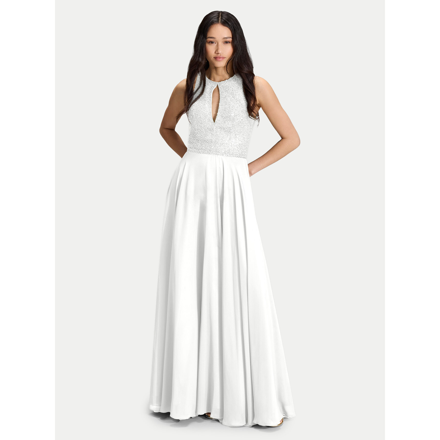 Hey Kyla Abendkleid 5AI053HK Weiß Regular Fit
