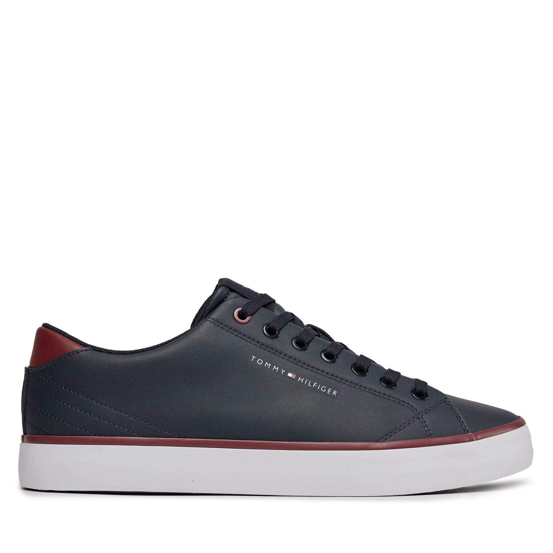 Zapatillas Tommy Hilfiger Th Hi Vulc Core Low Leather FM0FM05041 Azul marino