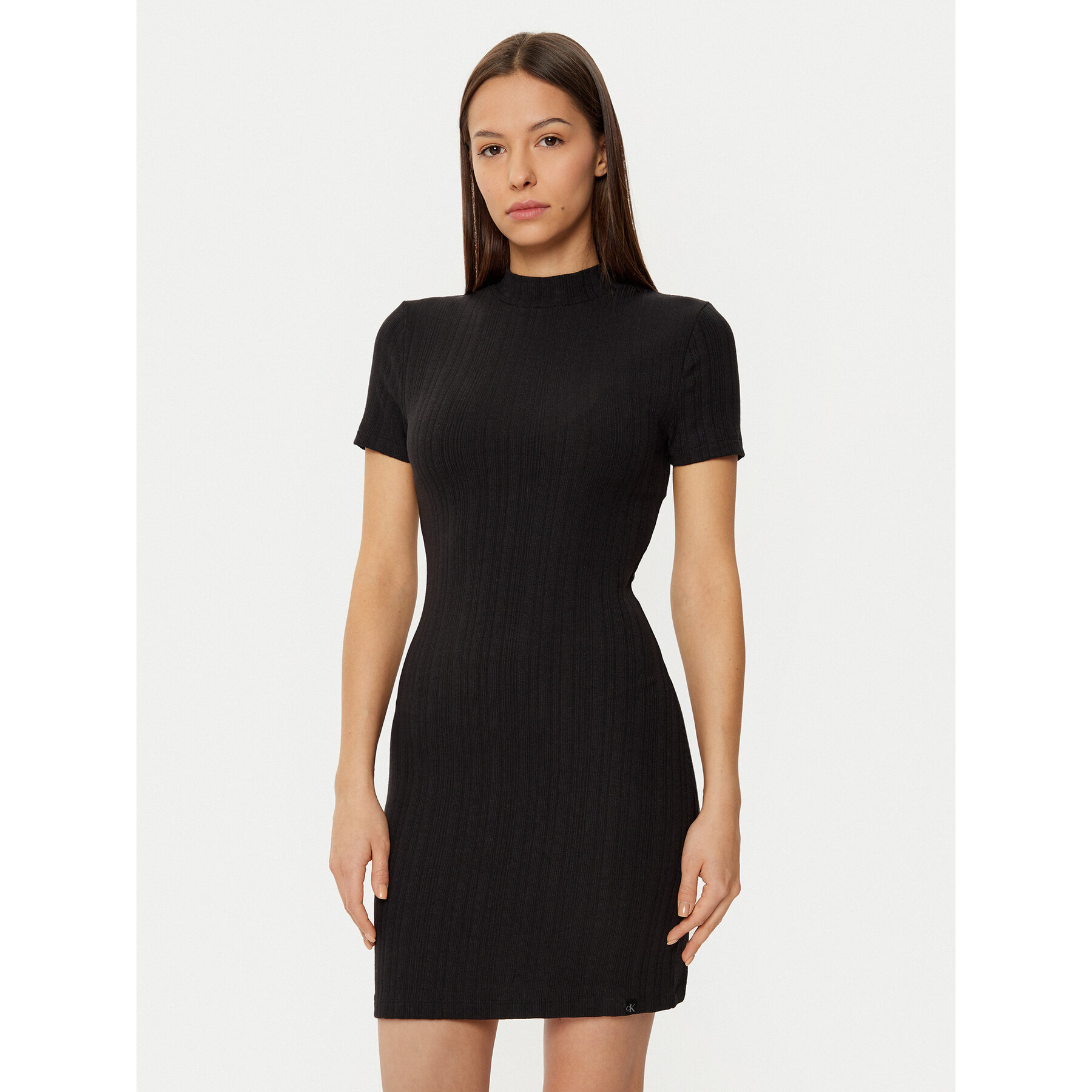 Calvin Klein Jeans Kleid für den Alltag J20J224832 Schwarz Slim Fit