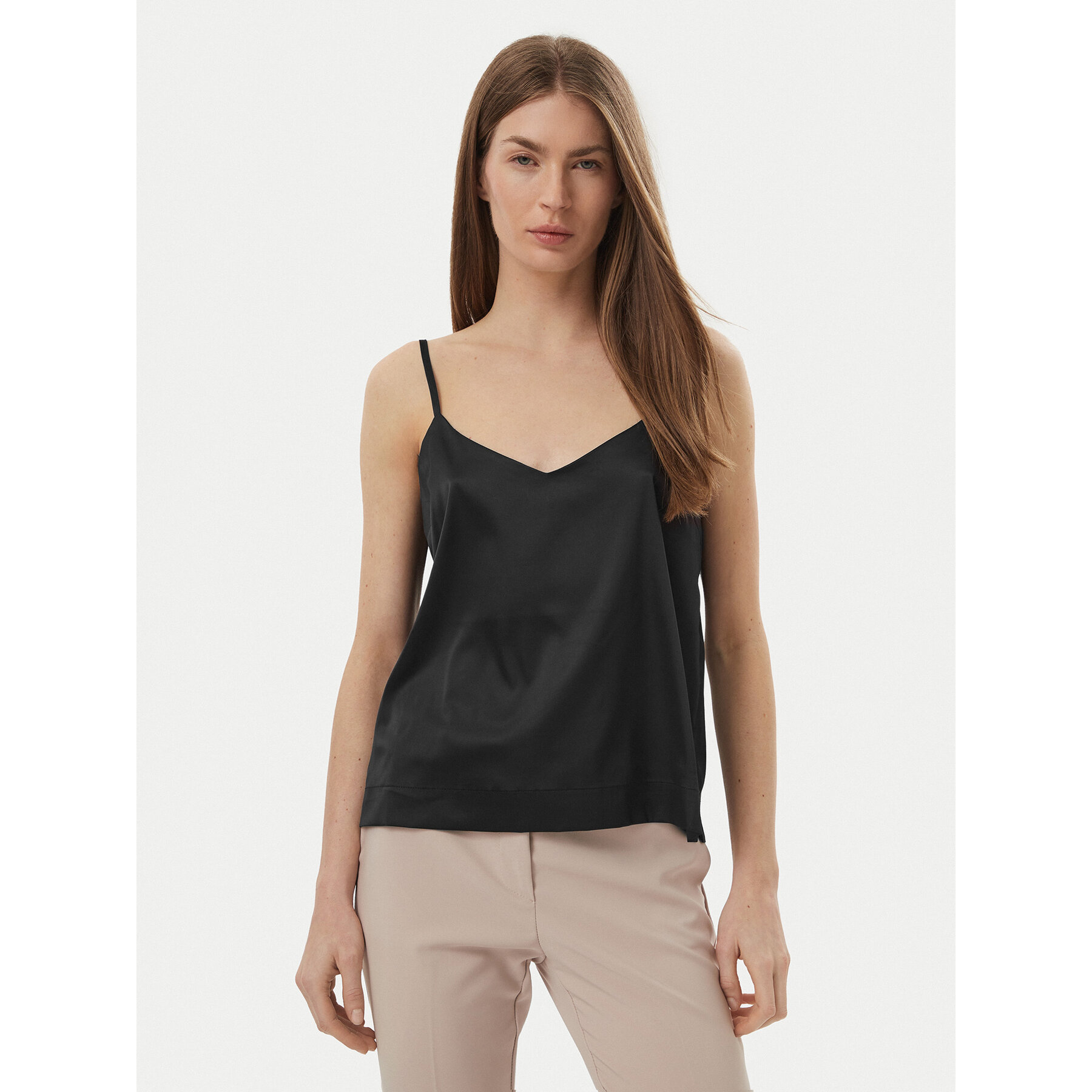 Simple Top 62TSLED102 Schwarz Regular Fit