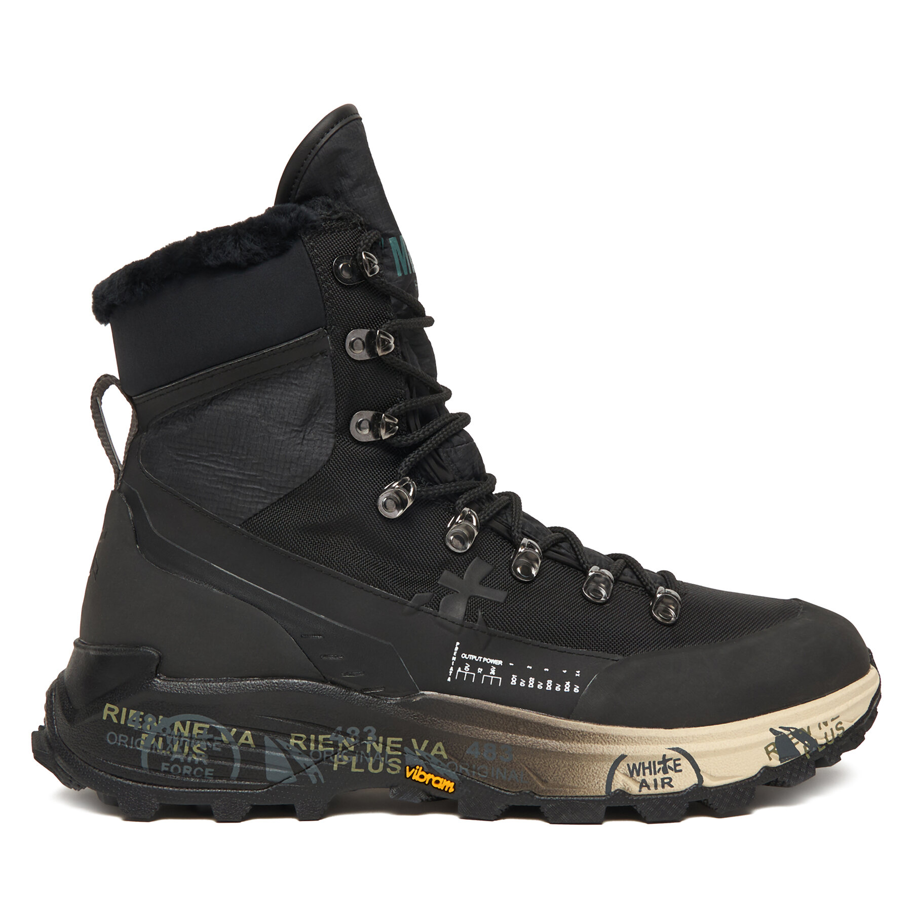 Šnurovacia obuv Premiata Midtreck Var 442M Čierna