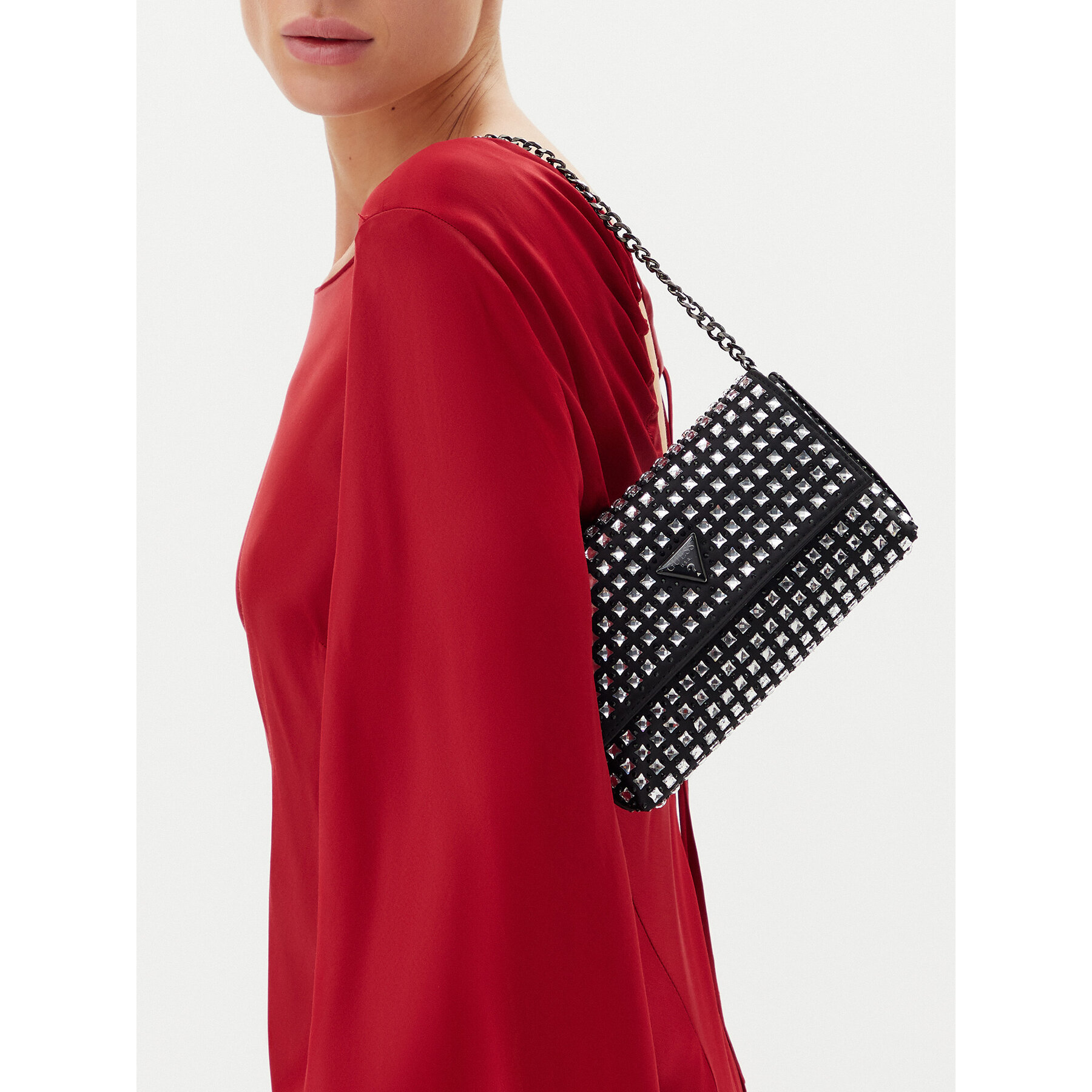 Τσάντα Guess HWIM9350700 Μαύρο