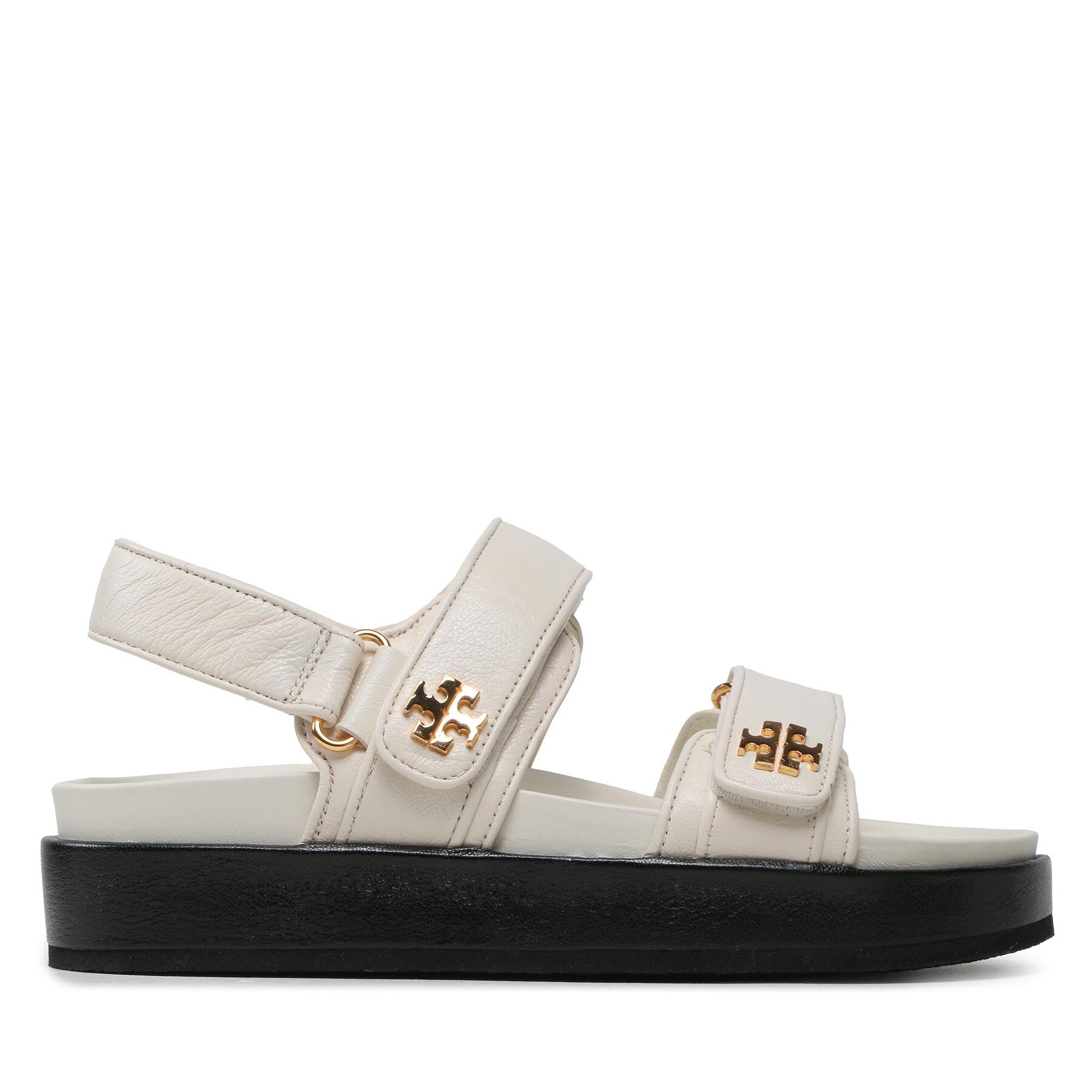 Sandály Tory Burch Kira Sport Sandal Calf Leather 144328 Écru