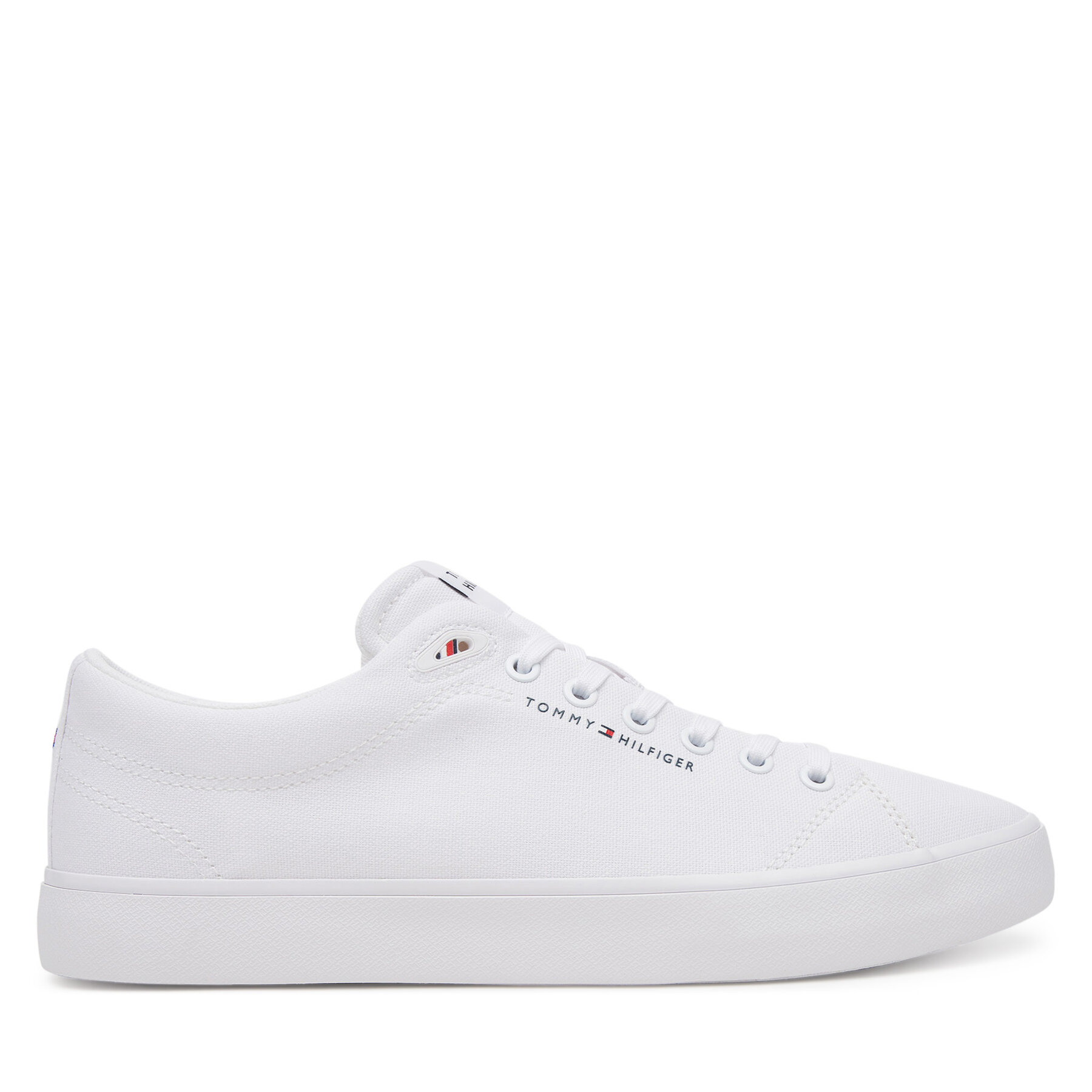 Scarpe sportive Tommy Hilfiger Th Hi Vulc Low Core Canvas FM0FM05396 Bianco