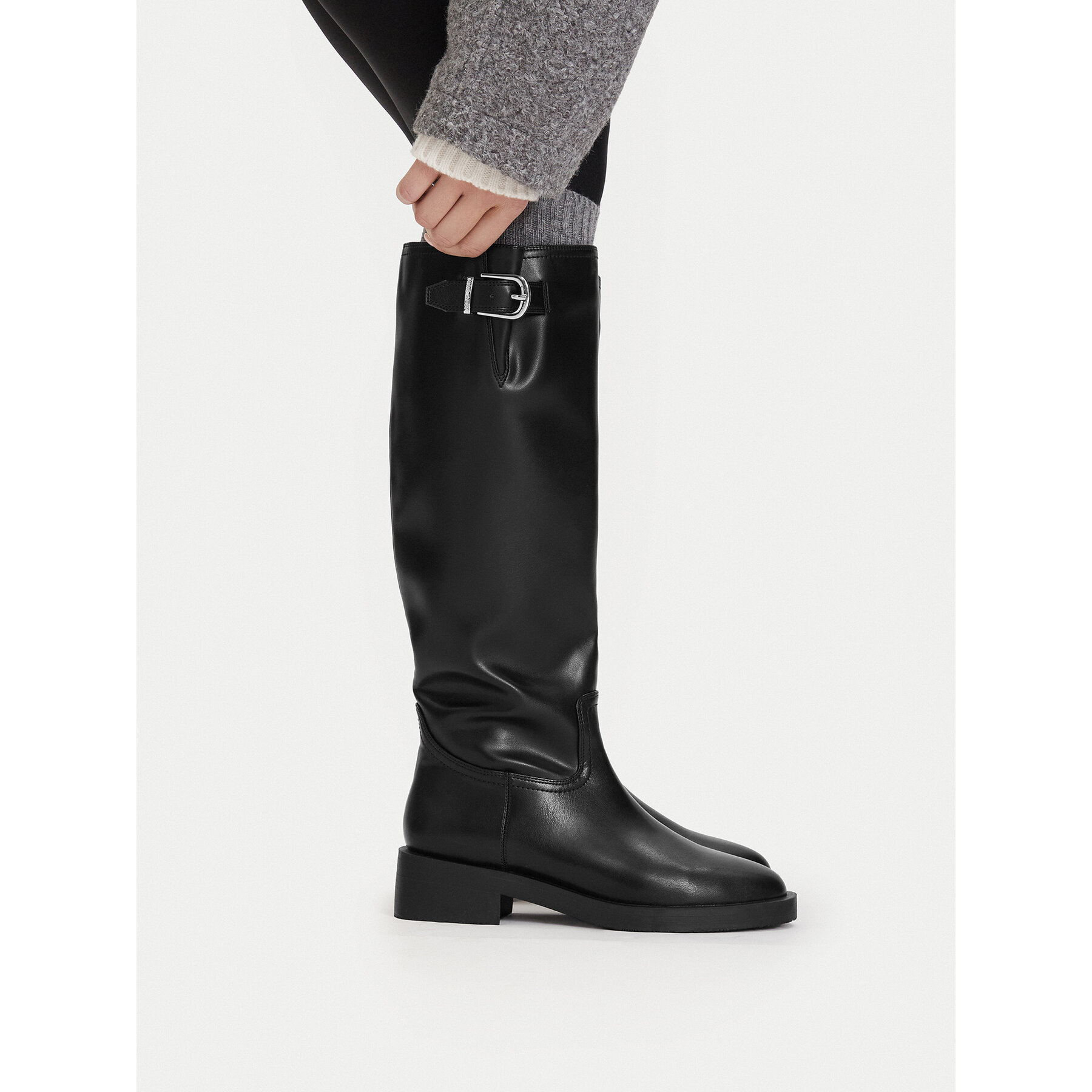 Čizme ispod koljena Nine West CEO-259-225 03 Crna