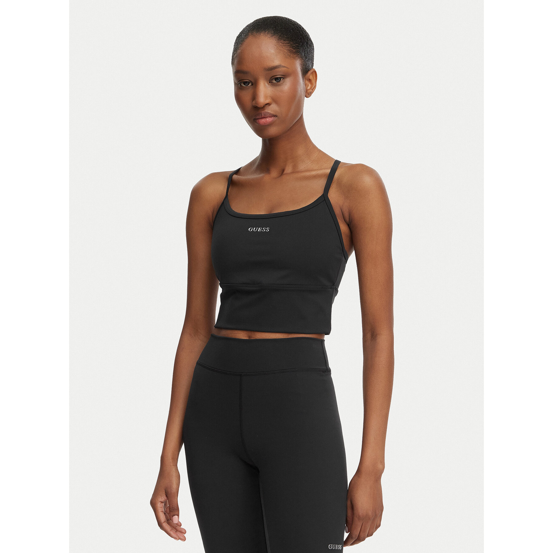 Guess Top de sujetador V6GP14 K3056 Negro