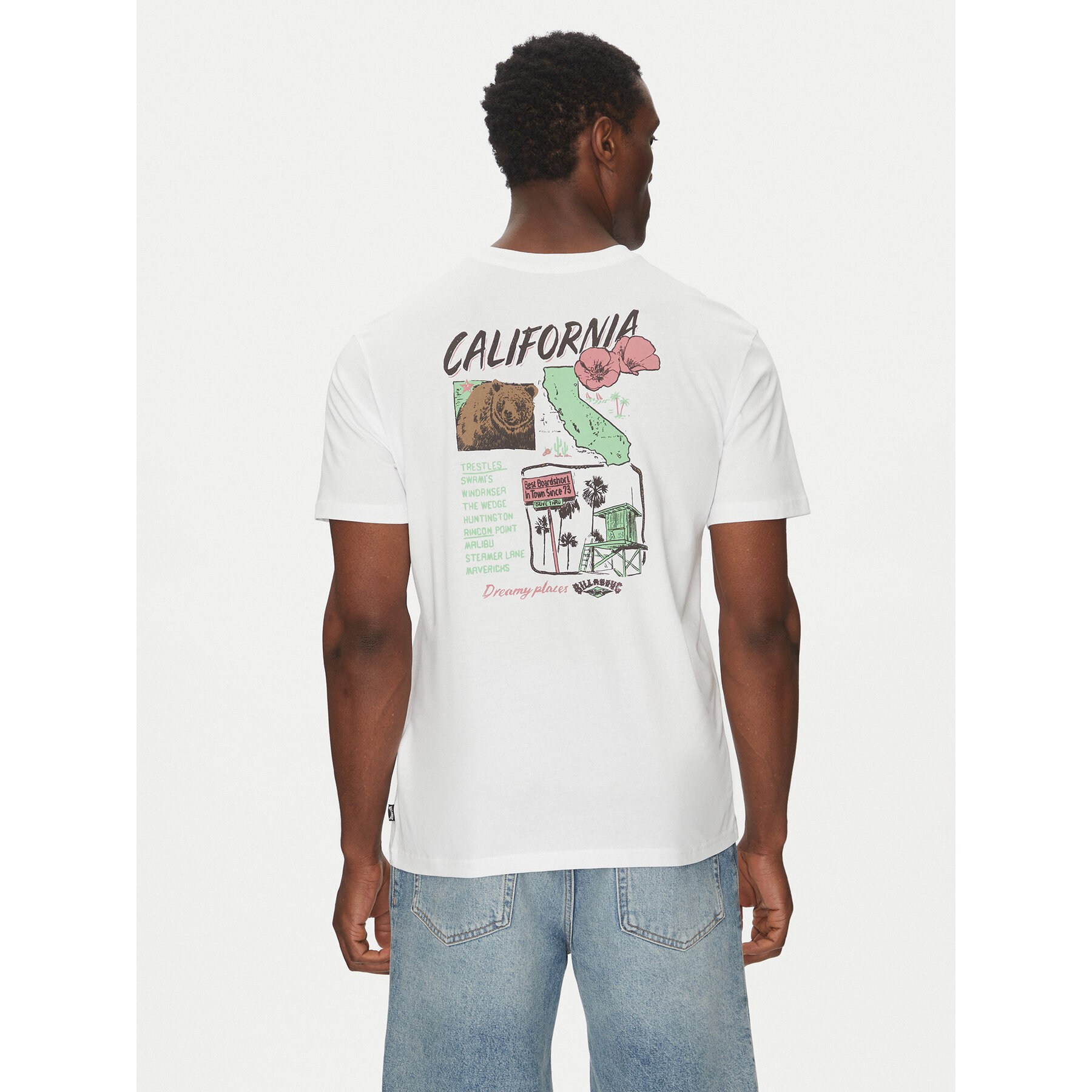 Billabong Póló EBYZT00294 Fehér Regular Fit
