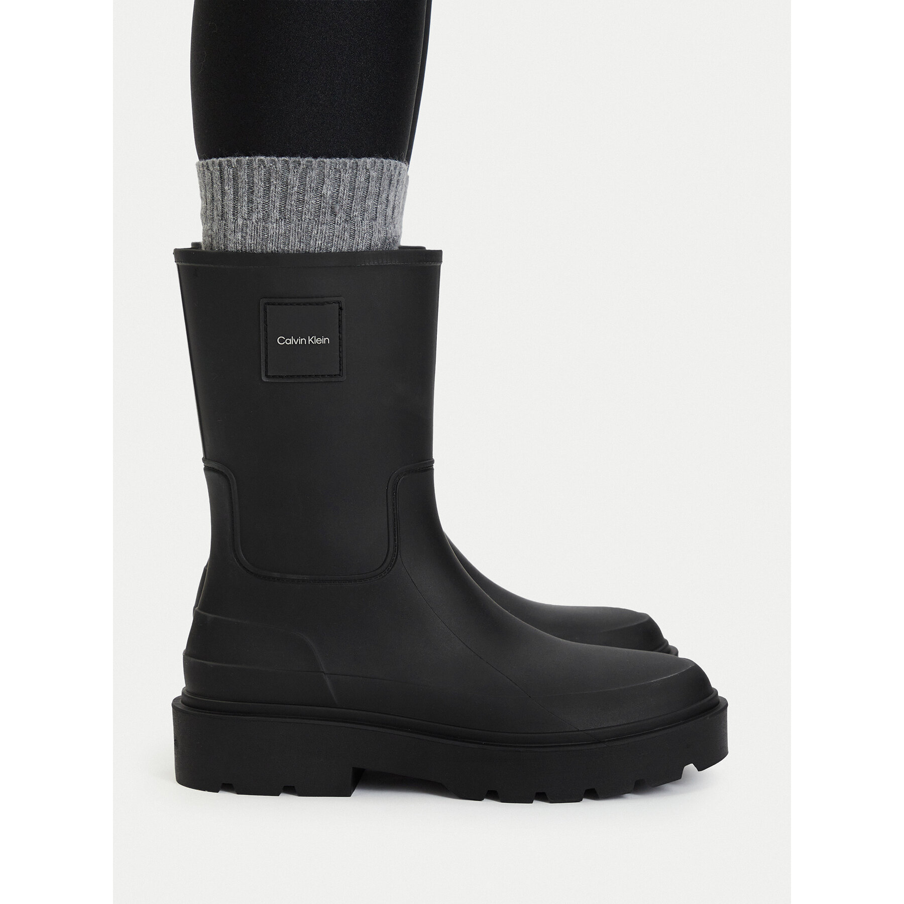 Гумени ботуши Calvin Klein Rainboot Rubber HW0HW03179 Черен