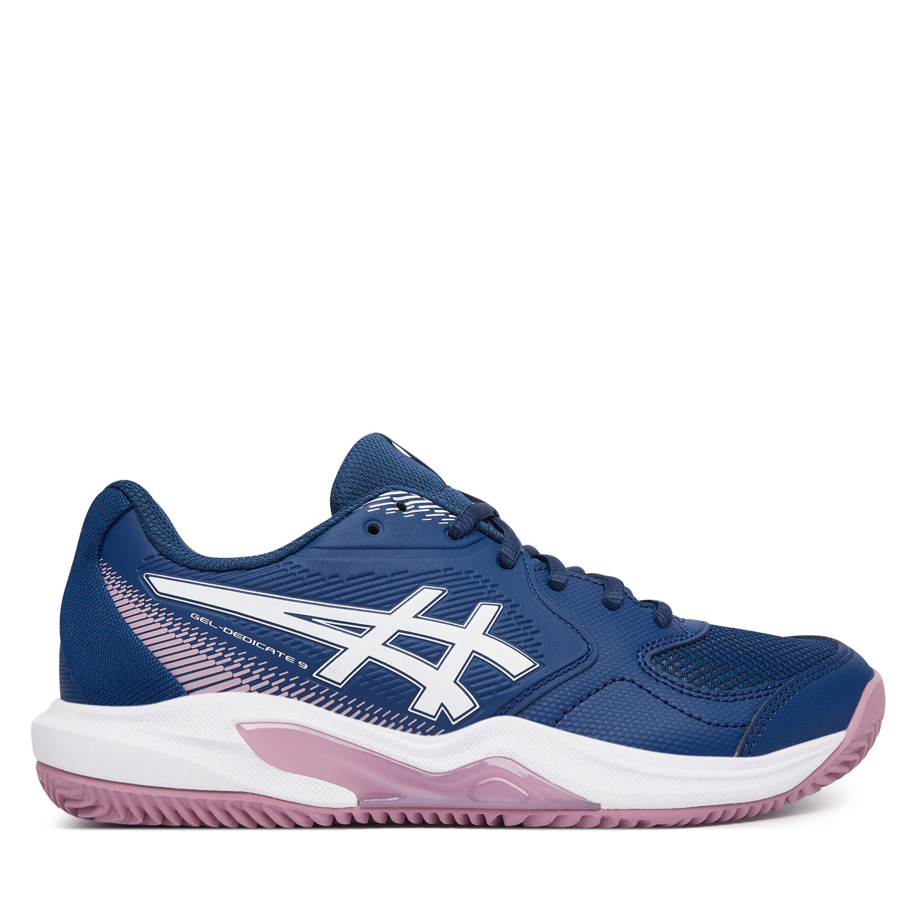 Čevlji za tenis Asics Gel-Dedicate 9 Clay 1042A314 Mornarsko modra