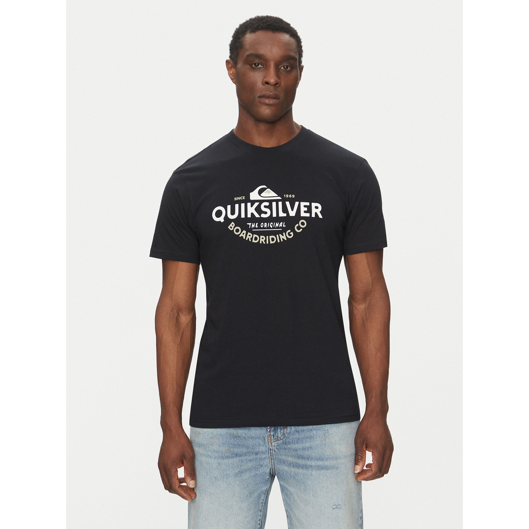 Quiksilver T-Shirt EQYZT08064 Μαύρο Regular Fit