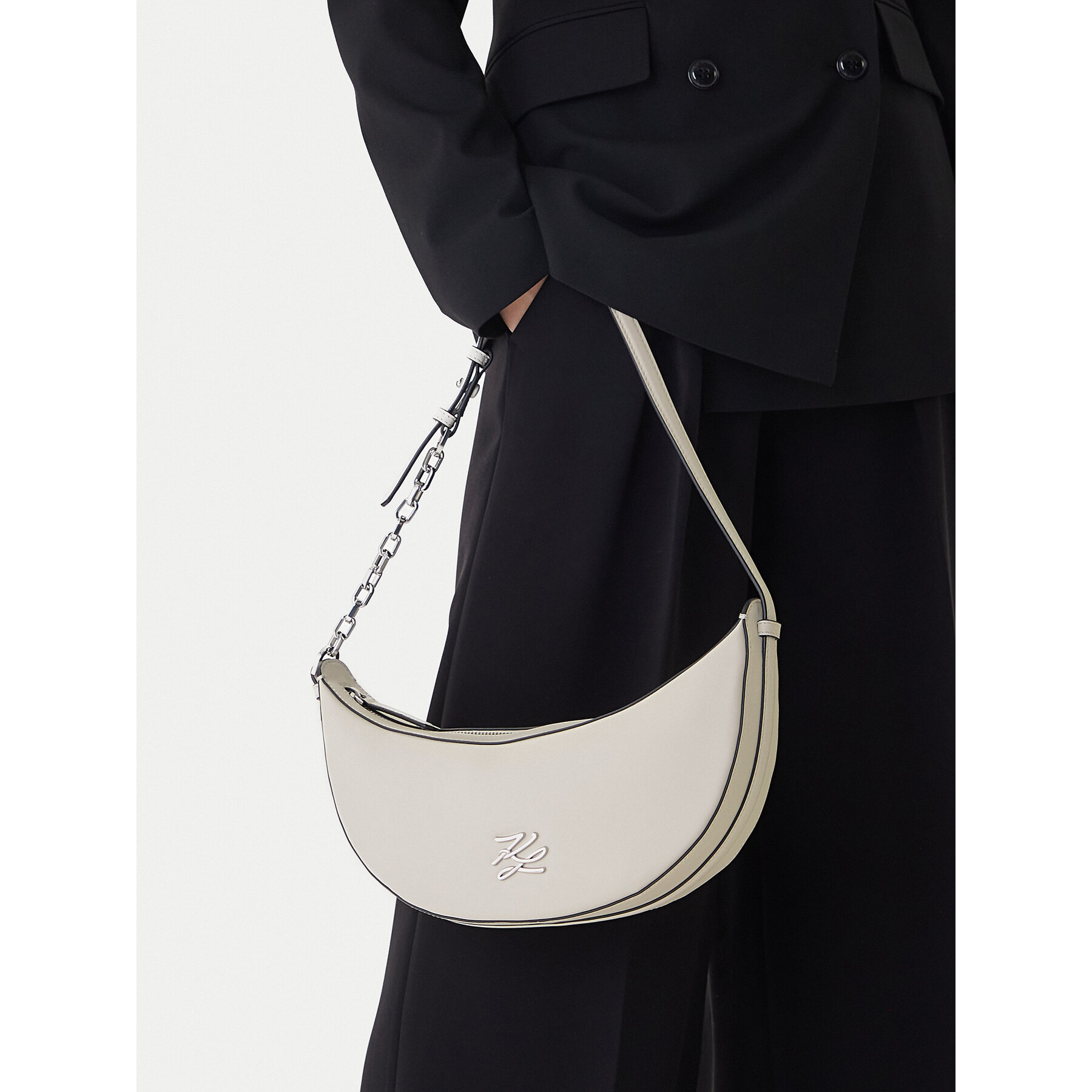 Kabelka KARL LAGERFELD B1W30236 Biela