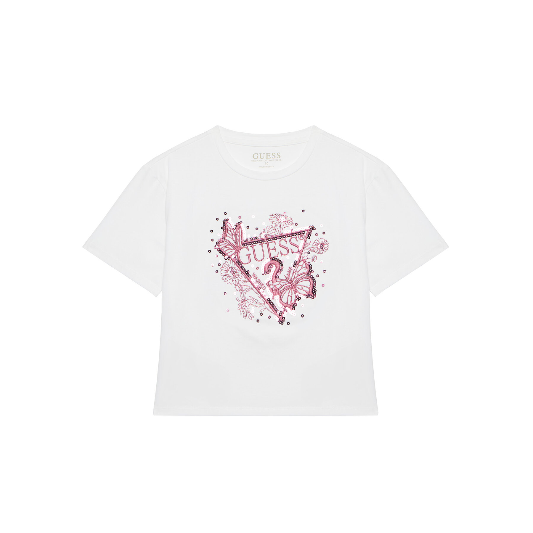 Guess T-Shirt J5YI35 K6YW4 Λευκό Regular Fit