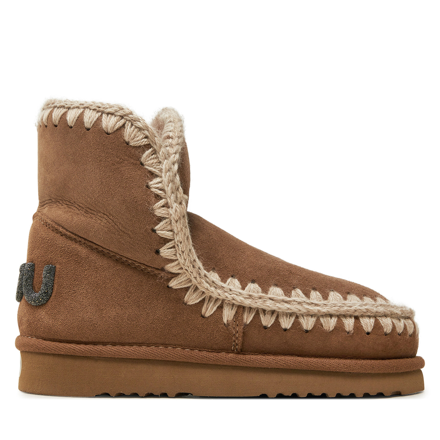 Botas de nieve Mou Eskimo 18 Glitter Logo FW101050A Marrón