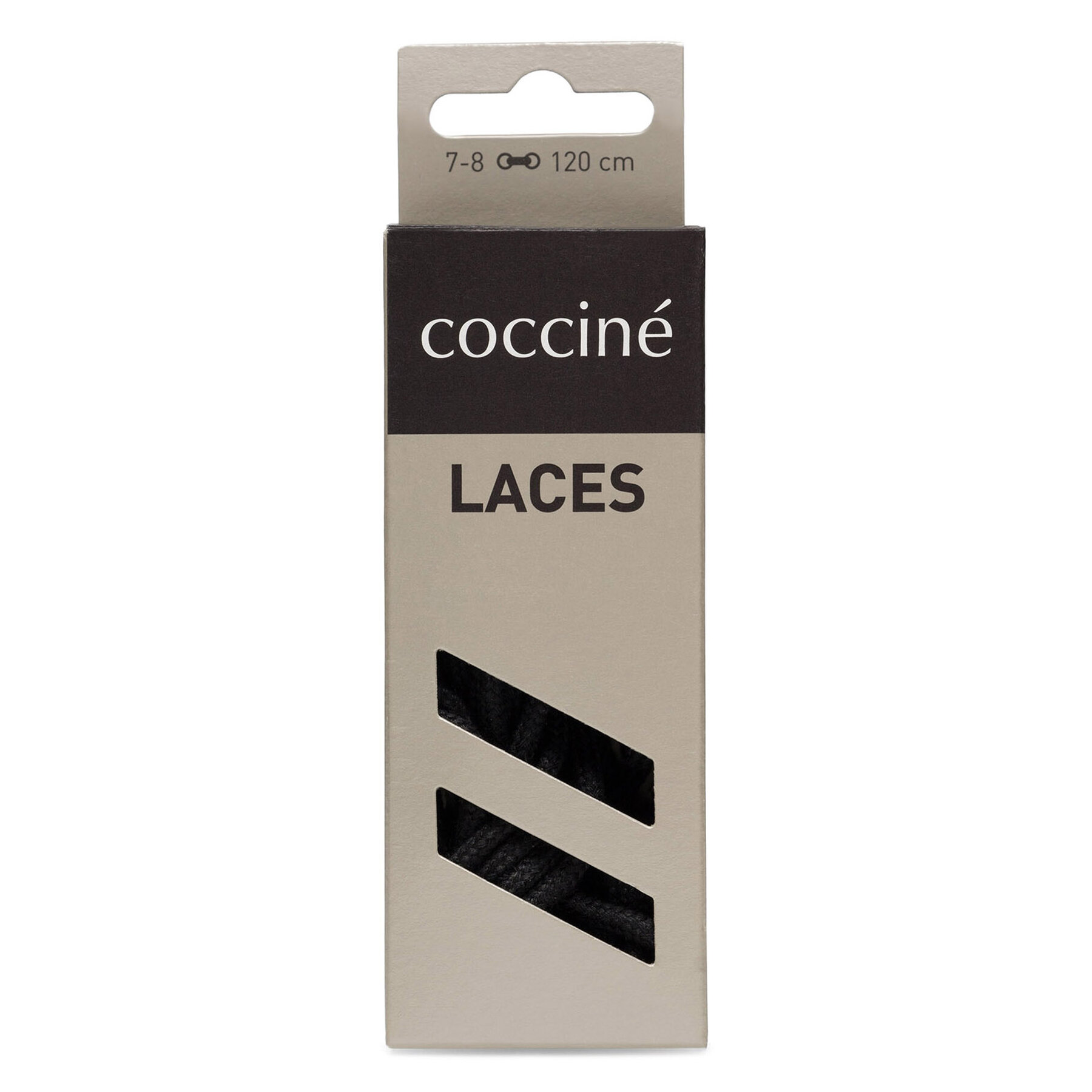 Coccine Κορδόνια παπουτσιών Coccine SZNUROWADŁA 120 cm F3 BAWEŁNIANE v.AZ Μαύρο