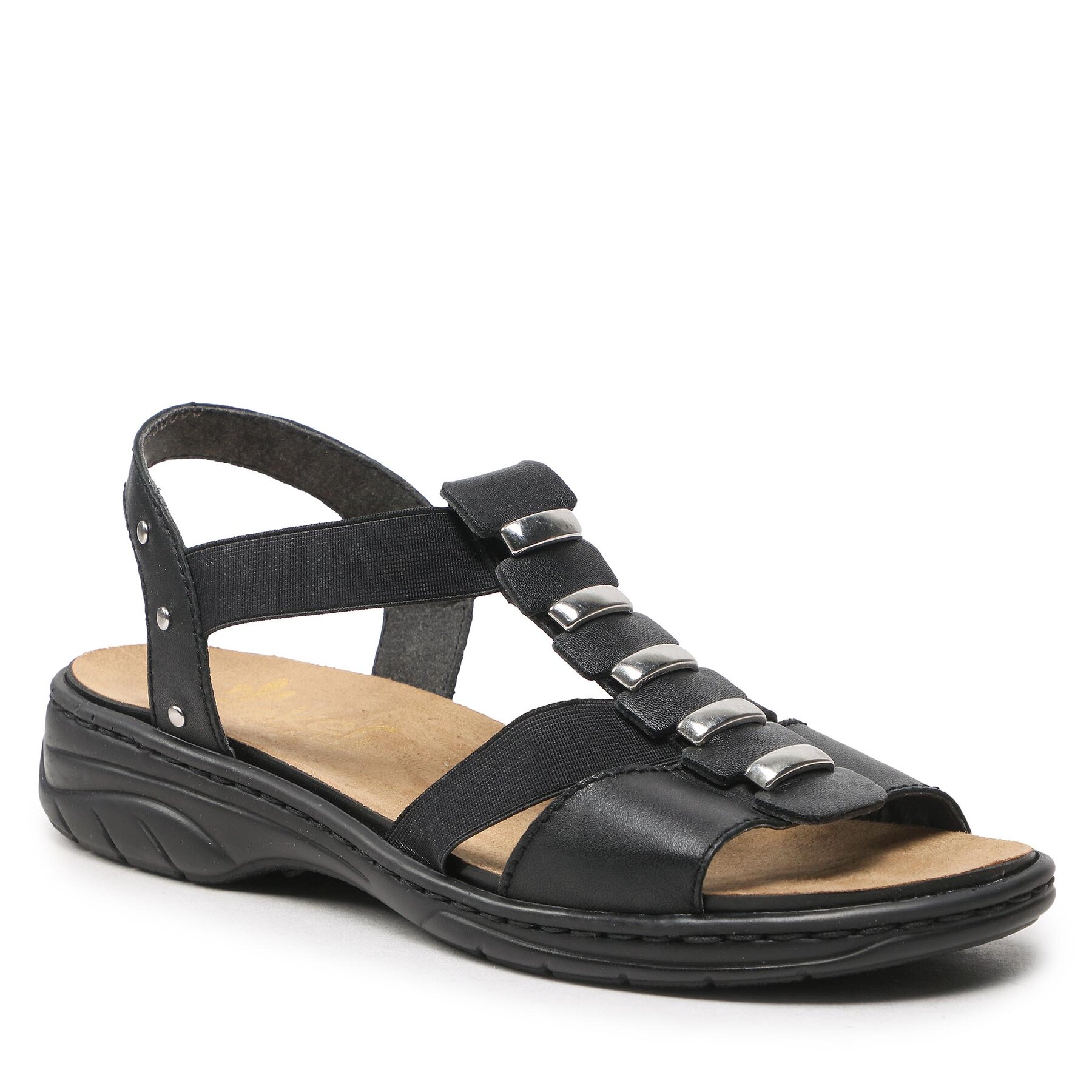 Sandali Rieker 64580-00 Nero