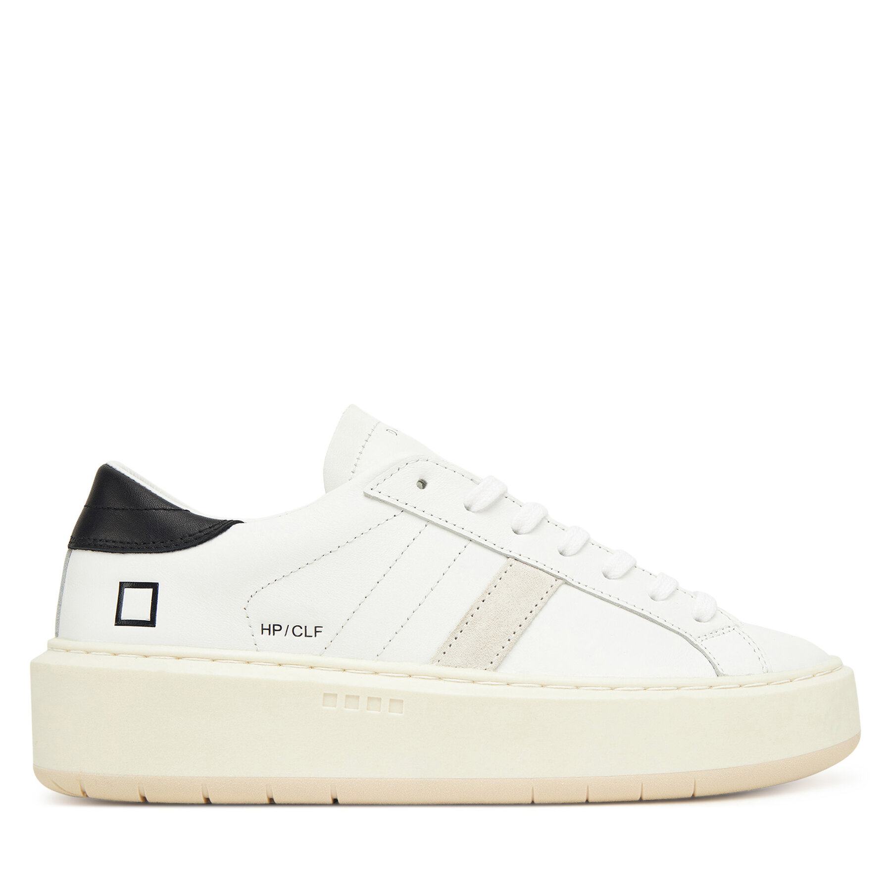 Sneakersy D.A.T.E. Hill Low Platform Calf W431-HP-CA Biela