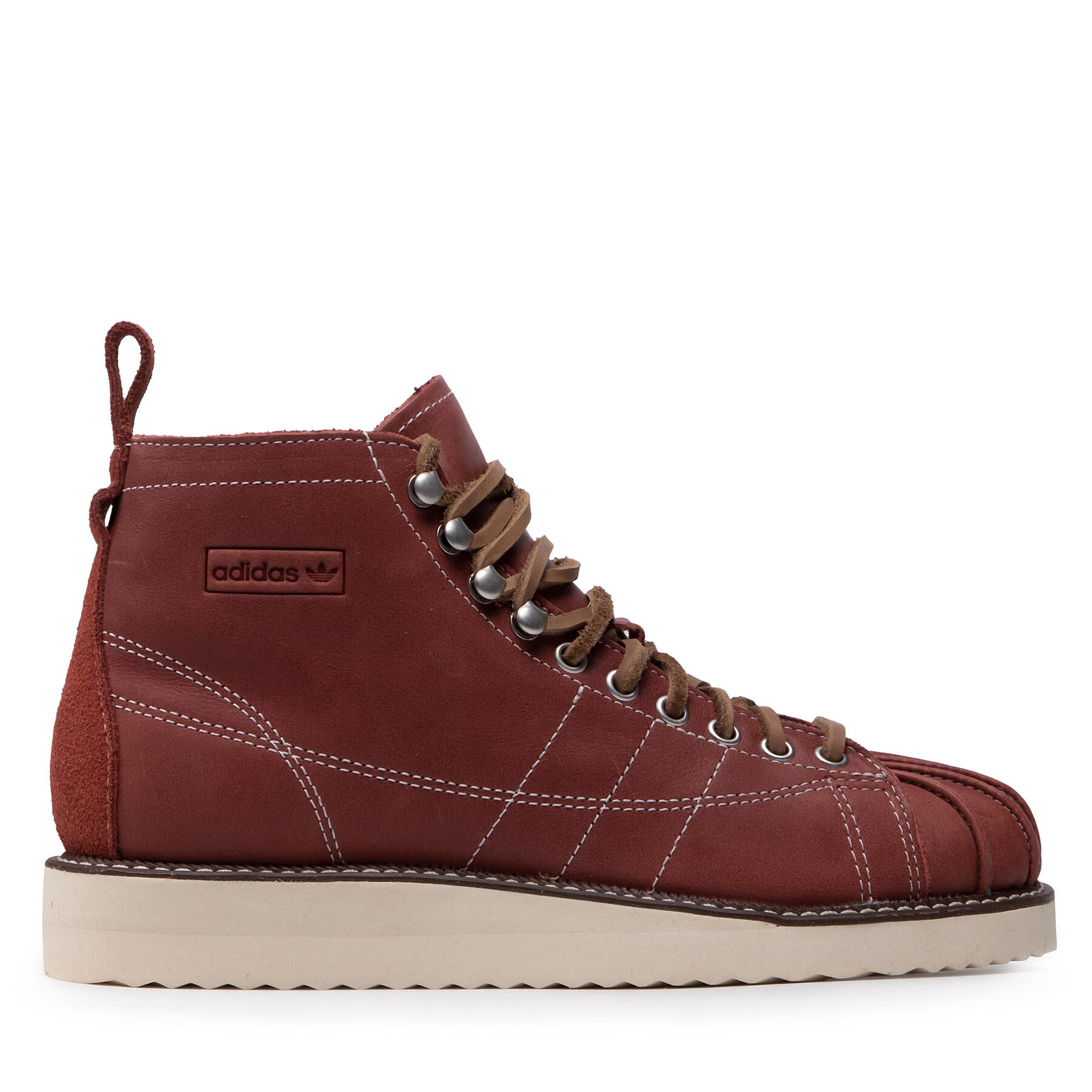 Sneakersy adidas, Rozmiar 37 1/3 Bordowy Superstar Boot FZ2642